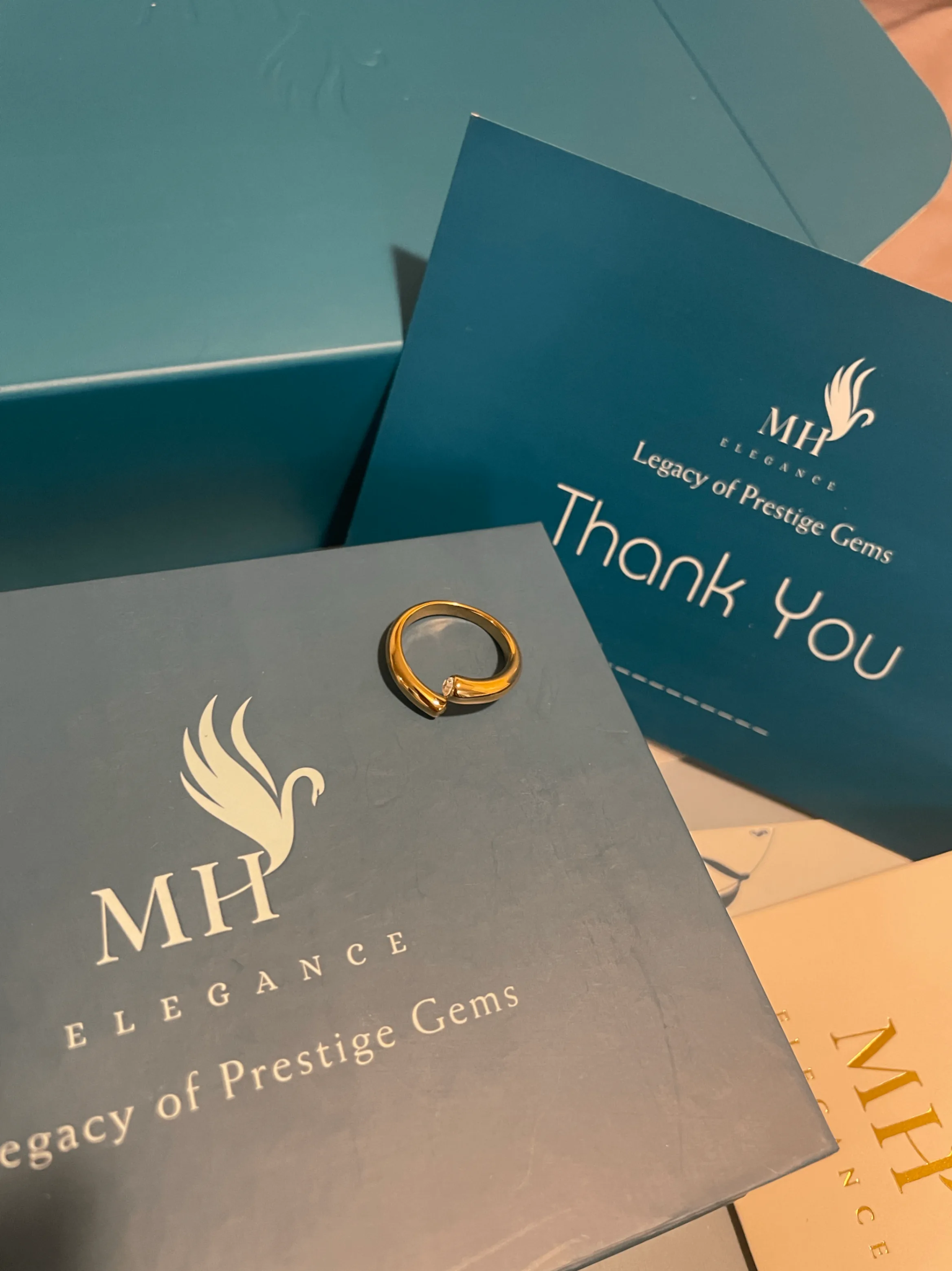 14k Gold Plated Dainty Ring| Adjustable Ring image indicator(5)