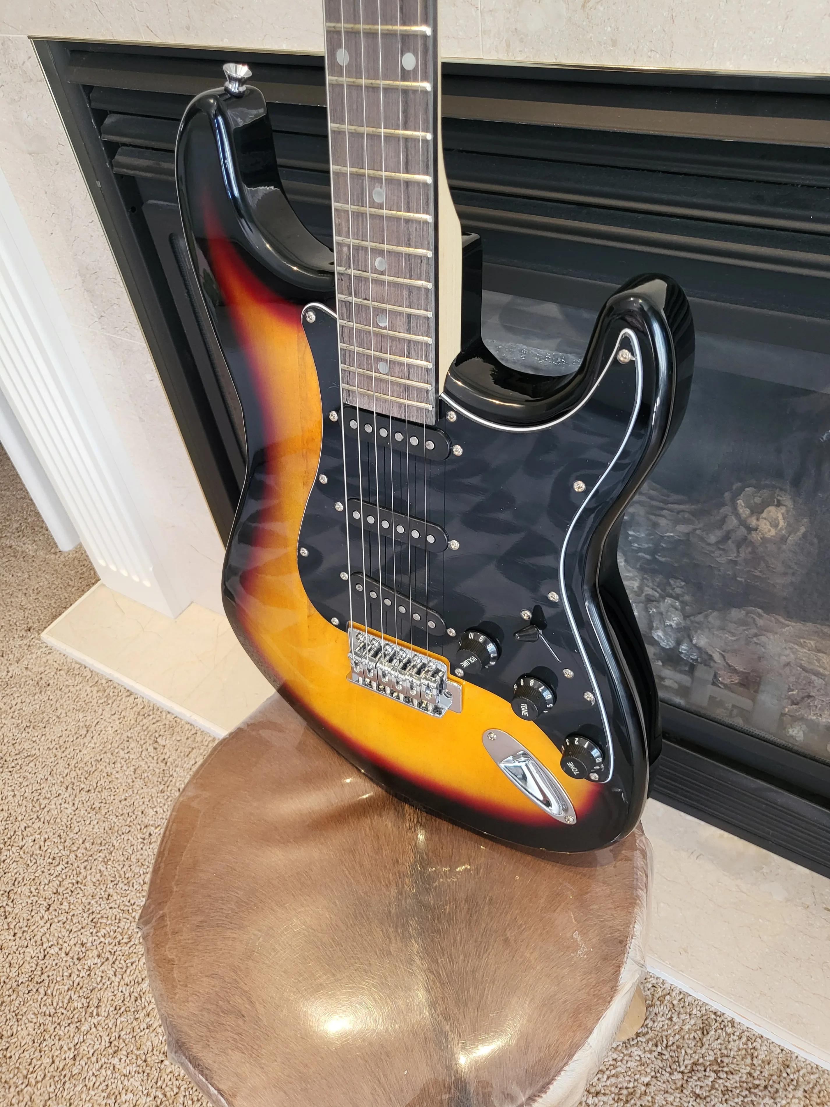 Sunburst ST-Style Electric Guitar – Ideal for Beginners & Interm image indicator(2)