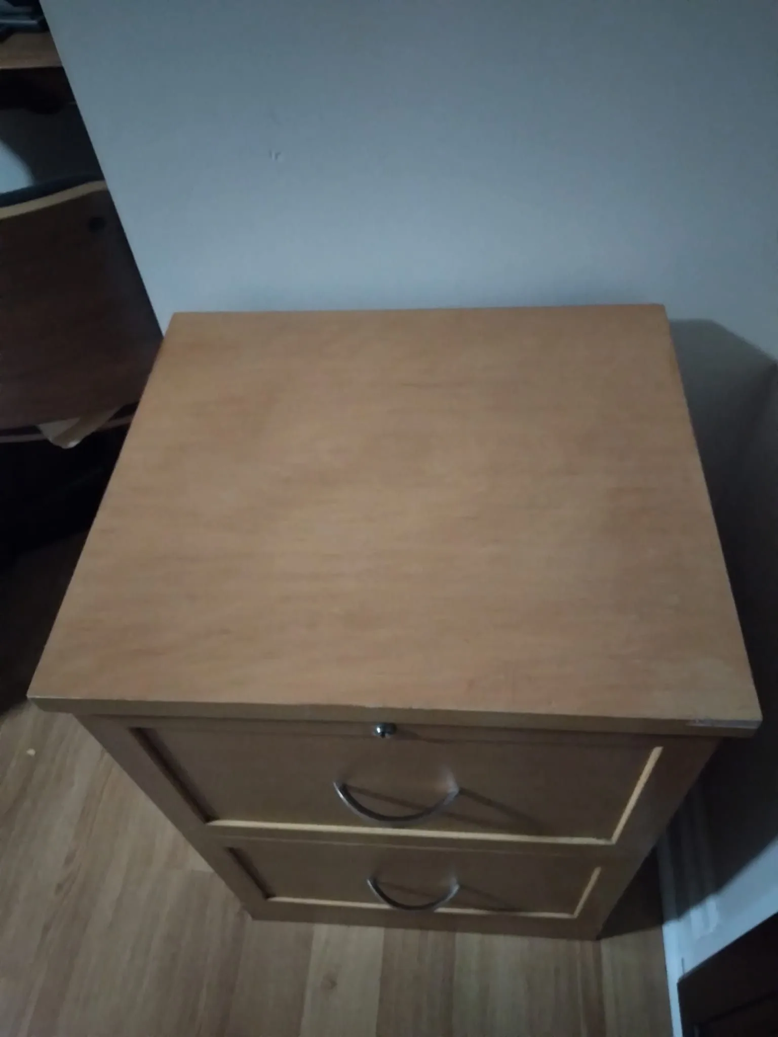 Light Brown Two-Drawer Filing Cabinet image indicator(2)