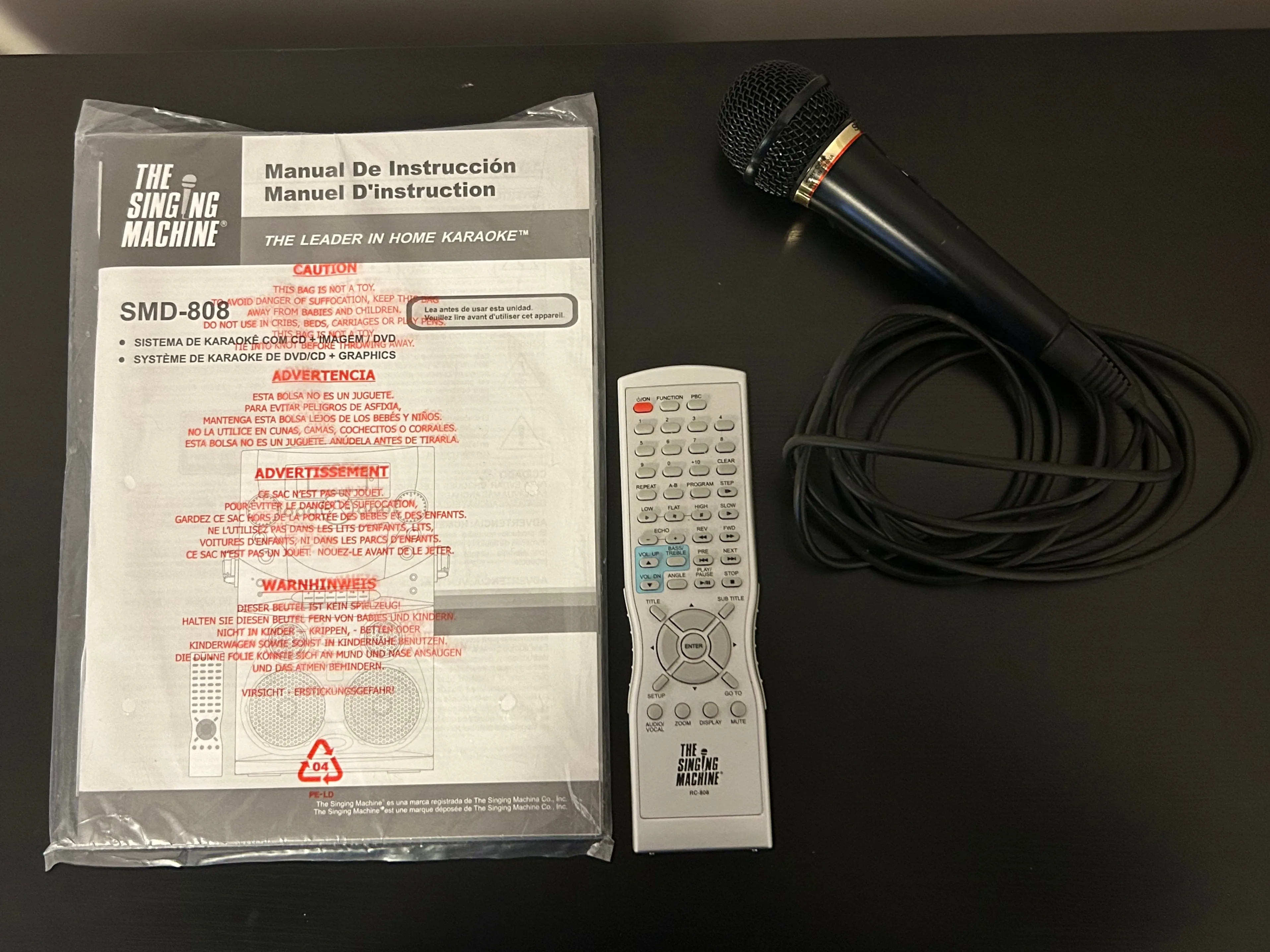 "The Singing Machine" SMD-808 DVD/CD Sony Karaoke System image indicator(4)