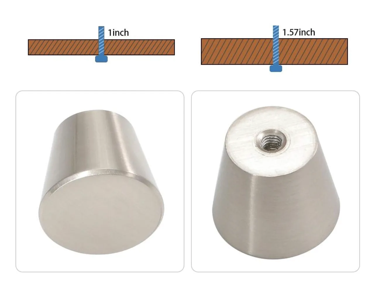 New Brushed Nickel Cabinet Knobs (50) thumbnail