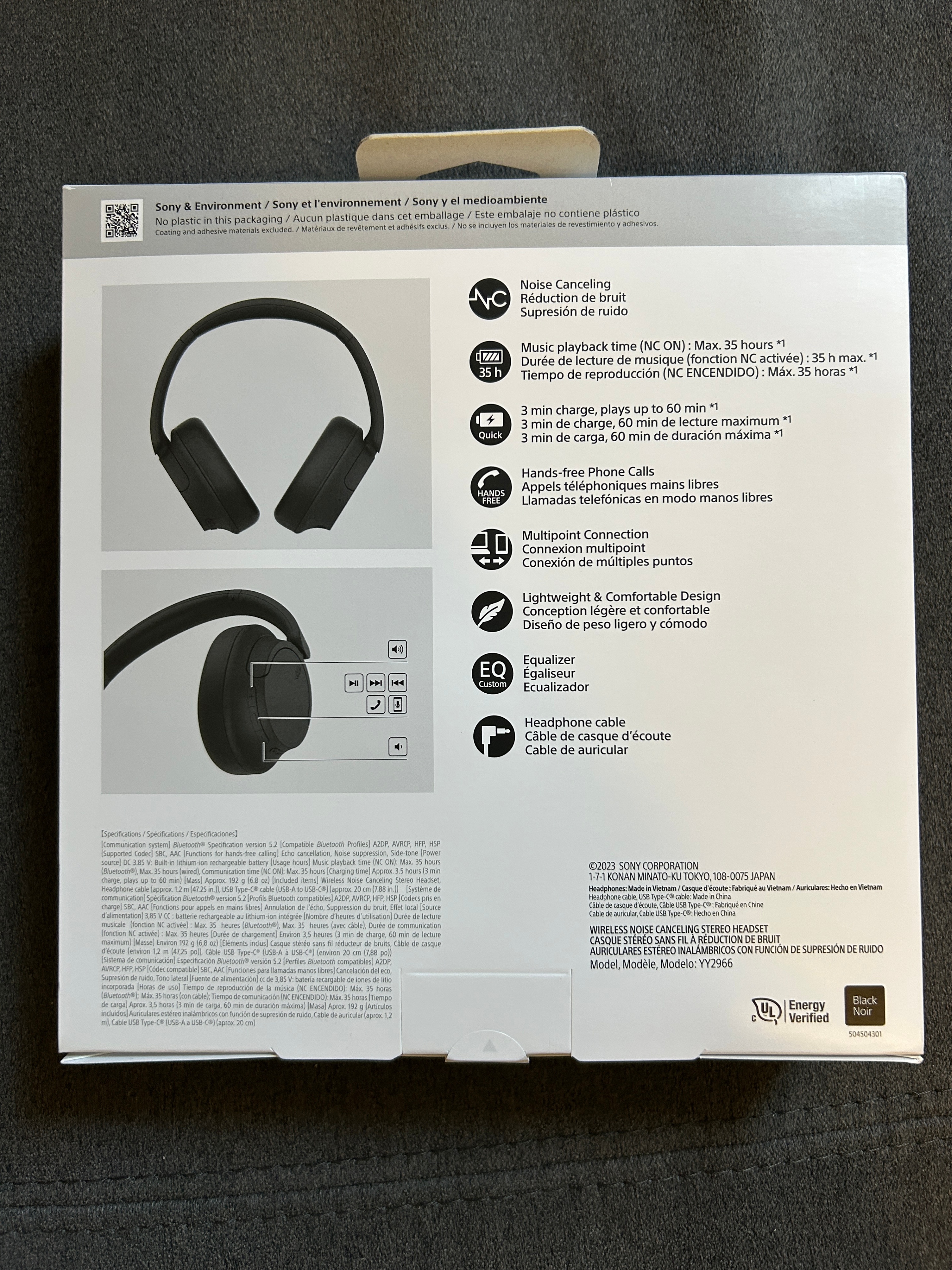 Brand New SONY WH-CH720N Wireless Noise Cancelling Headphones - photo 2