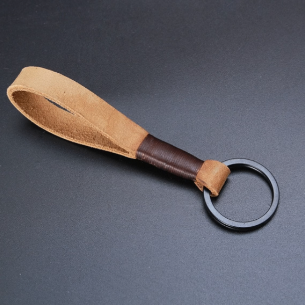 Leather strap keychain - photo 4