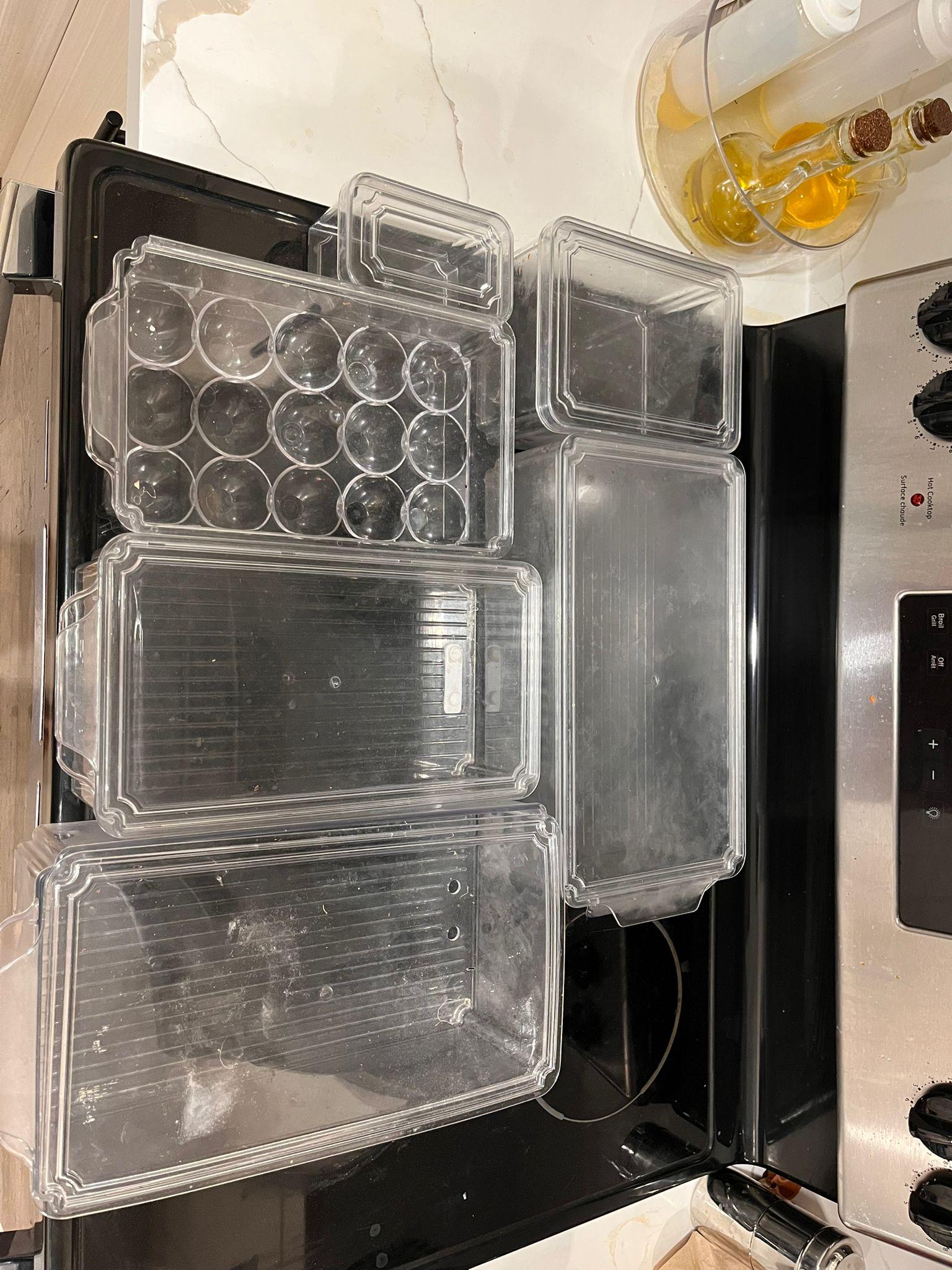 ✨ Fridge Storage Organizer Set + Egg Tray – Great Condition! - photo 2