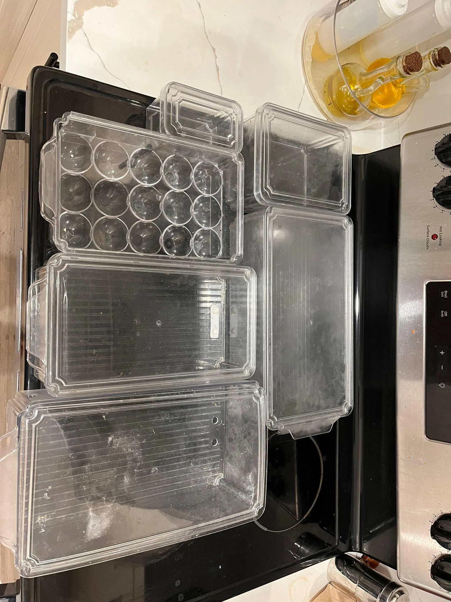 ✨ Fridge Storage Organizer Set + Egg Tray – Great Condition! image indicator(2)