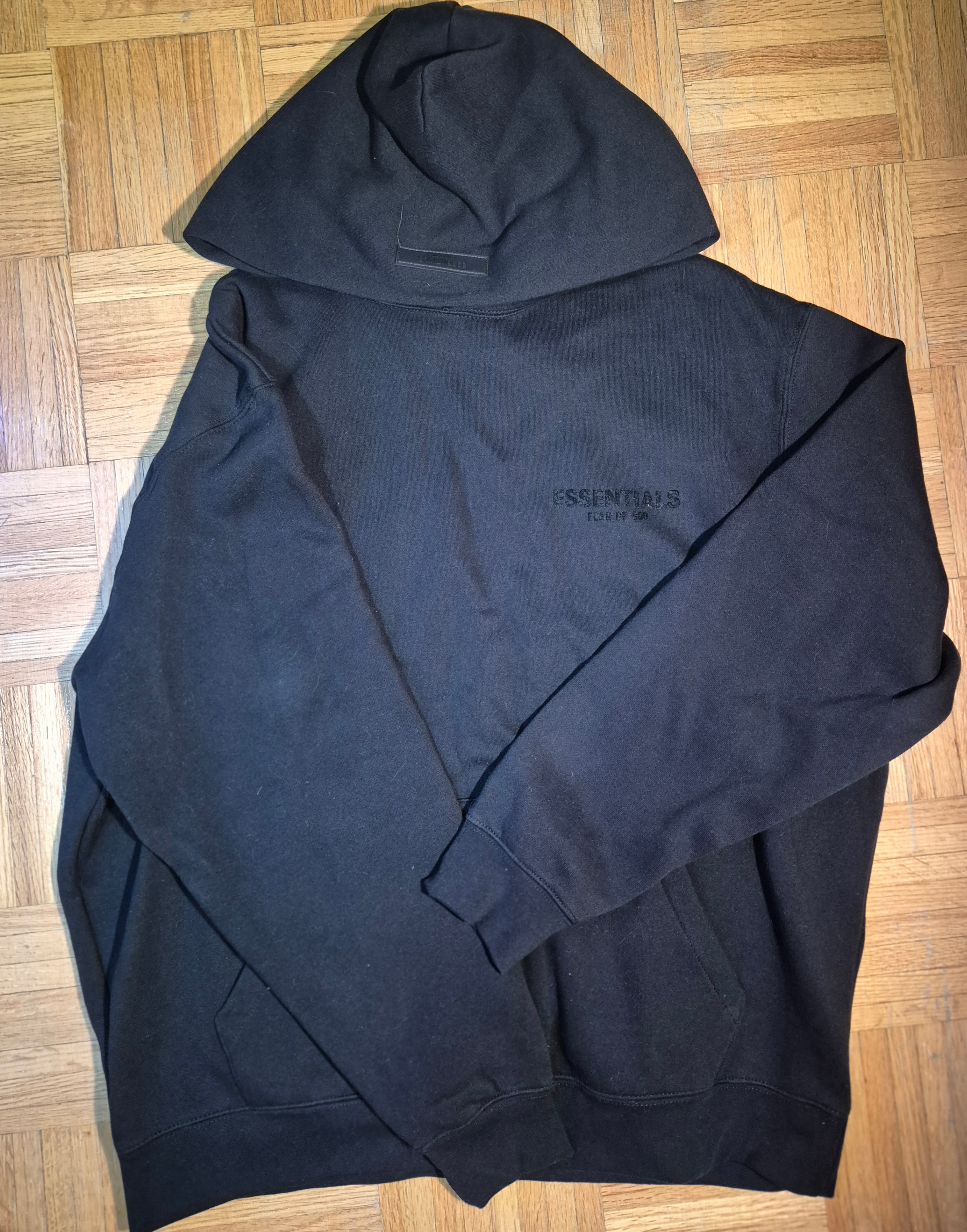 Black Essentials Fear of God Hoodie