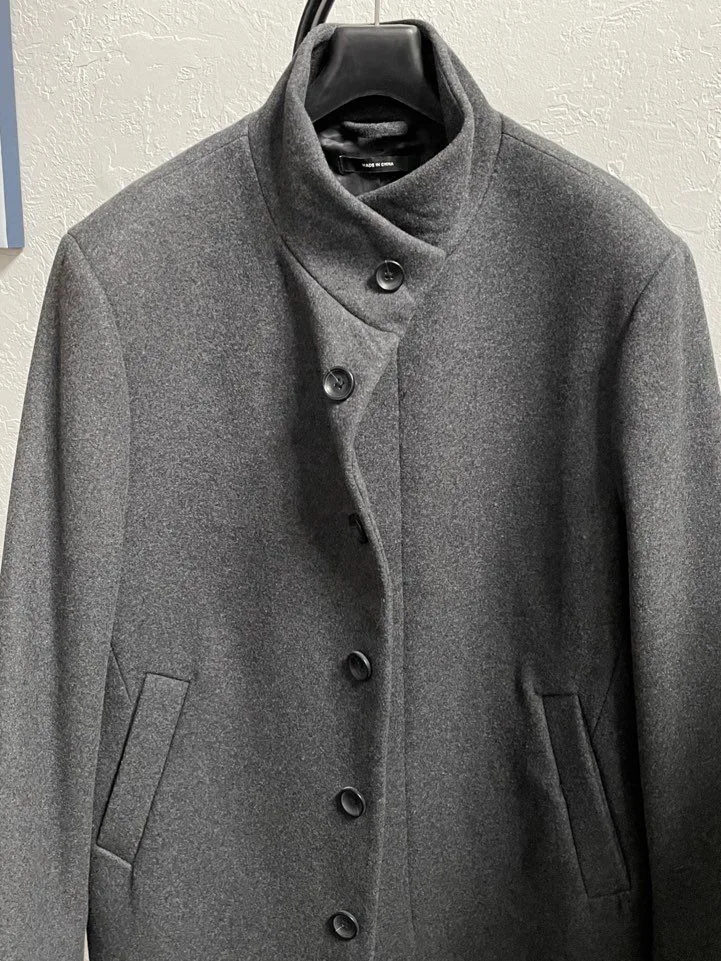 Club Monaco Men's Wool Funnel Neck Coat image indicator(3)