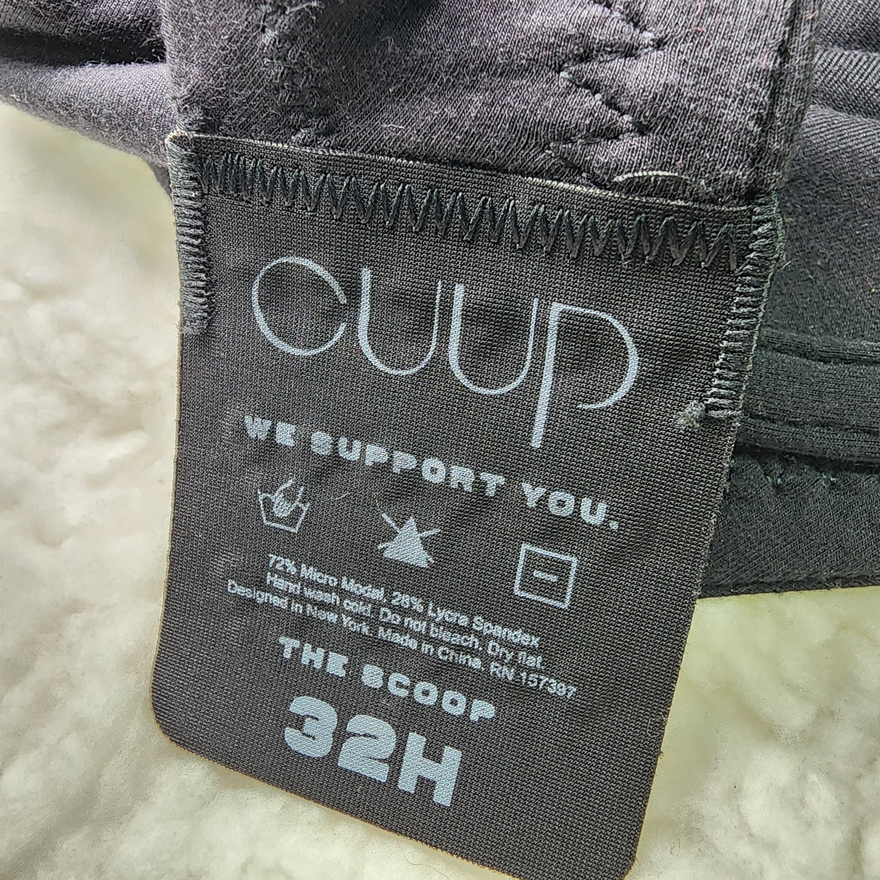 32H CUUP The Soop Compact Modal, Black Bra - photo 5