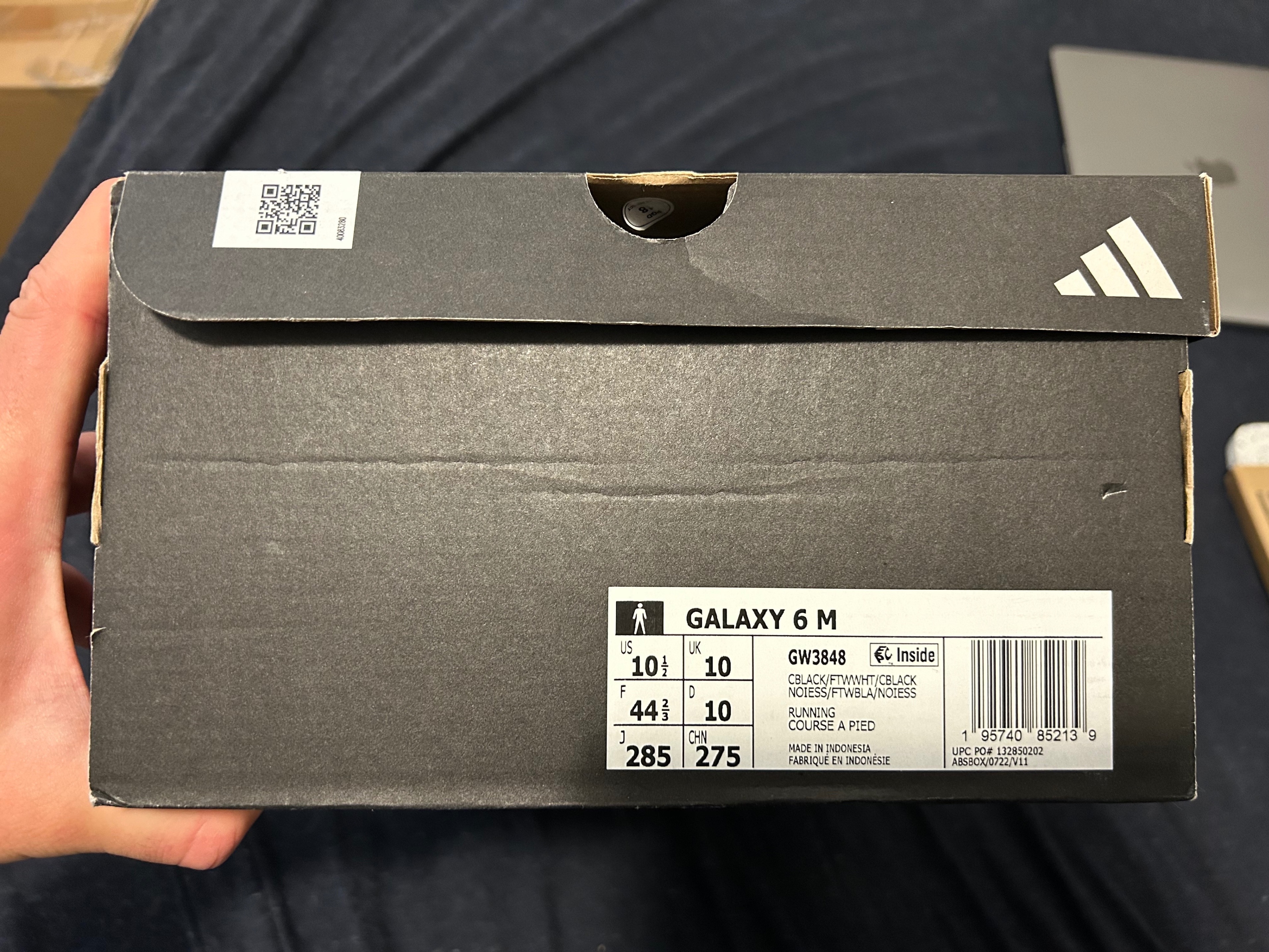 BNWT Running Adidas Galaxy 6 Black with tags, Men, size 10.5 - photo 3