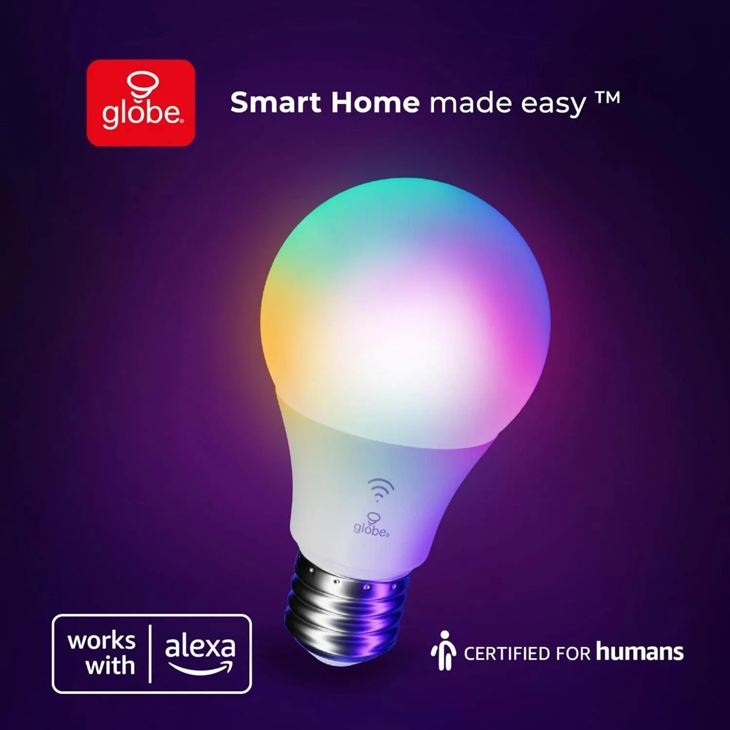 "12 pack" Globe Electric Color-Changing LED Smart Bulb Wi-Fi