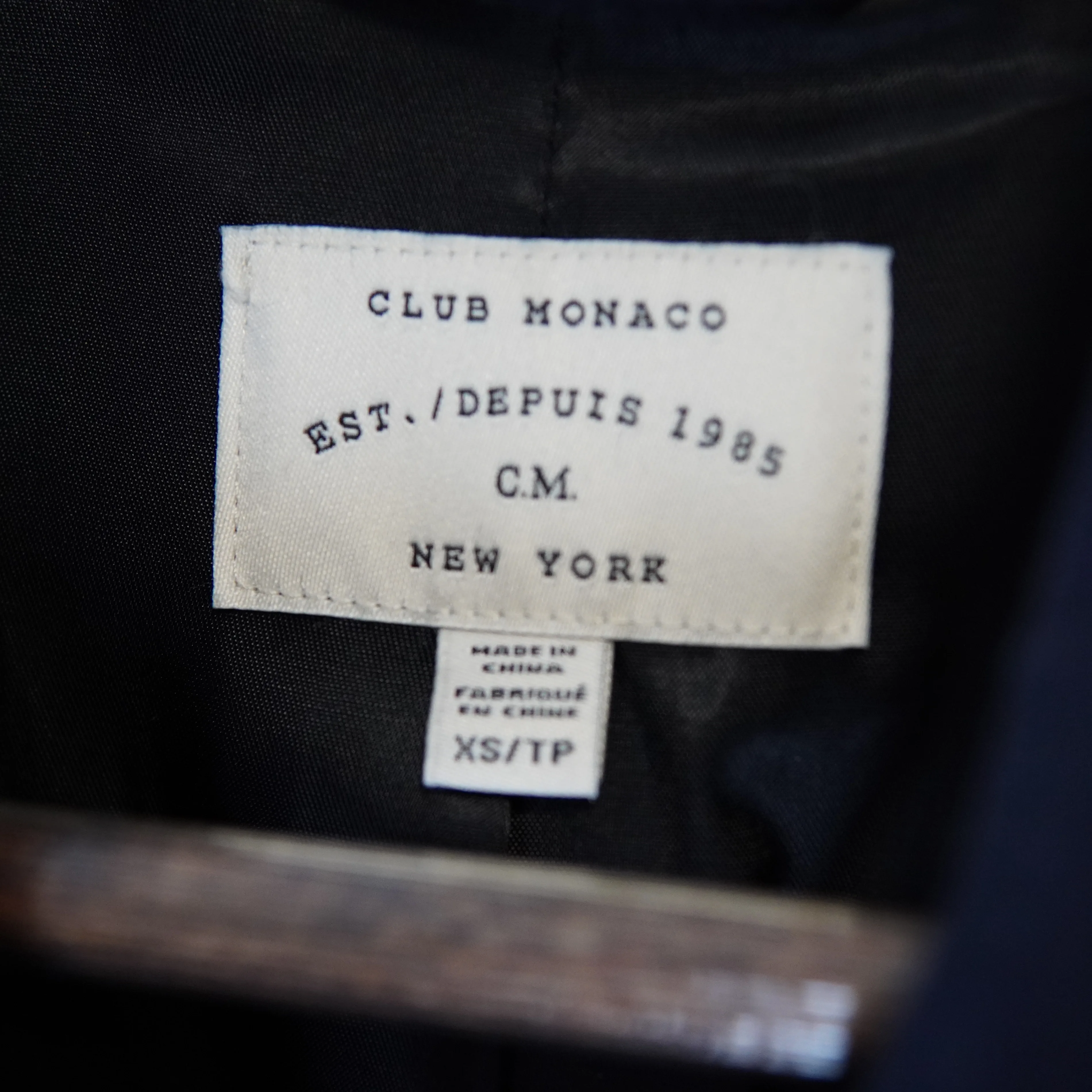 Club Monaco Men’s Wool Peacoat – Navy – Double-Breasted image indicator(5)