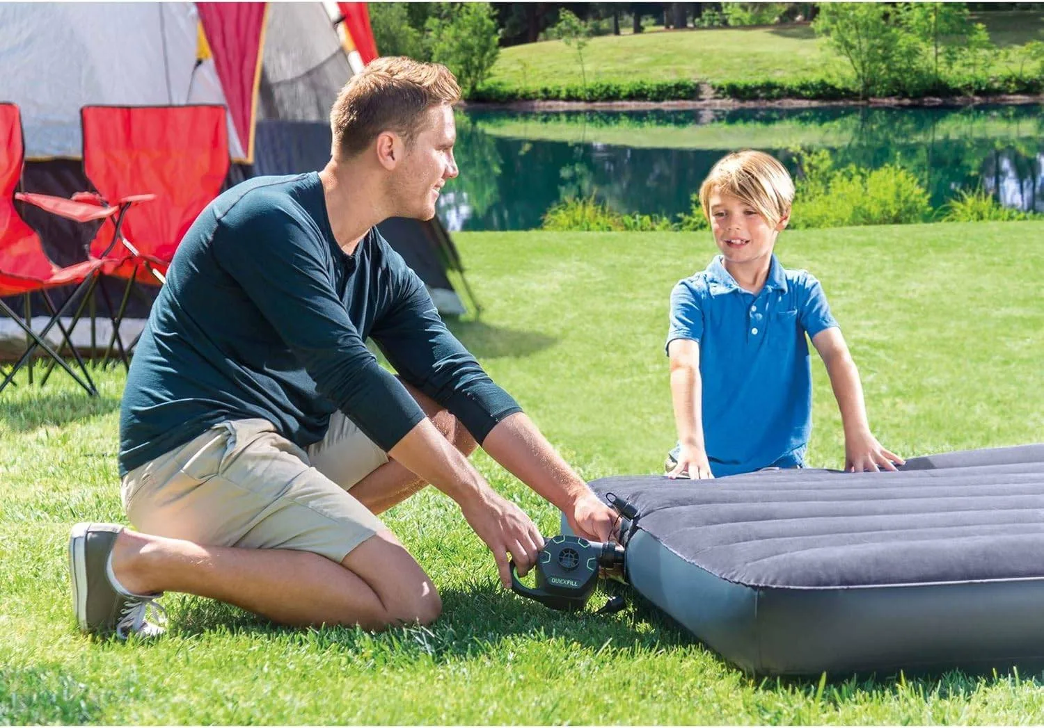 Intex Quick-Fill 12-R Rechargeable Air Pump, 110-120V image indicator(4)