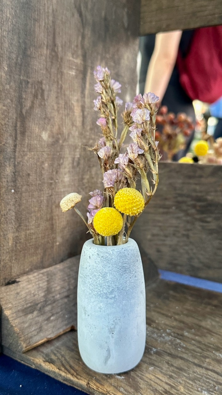Mini Vase with Dried Flowers
