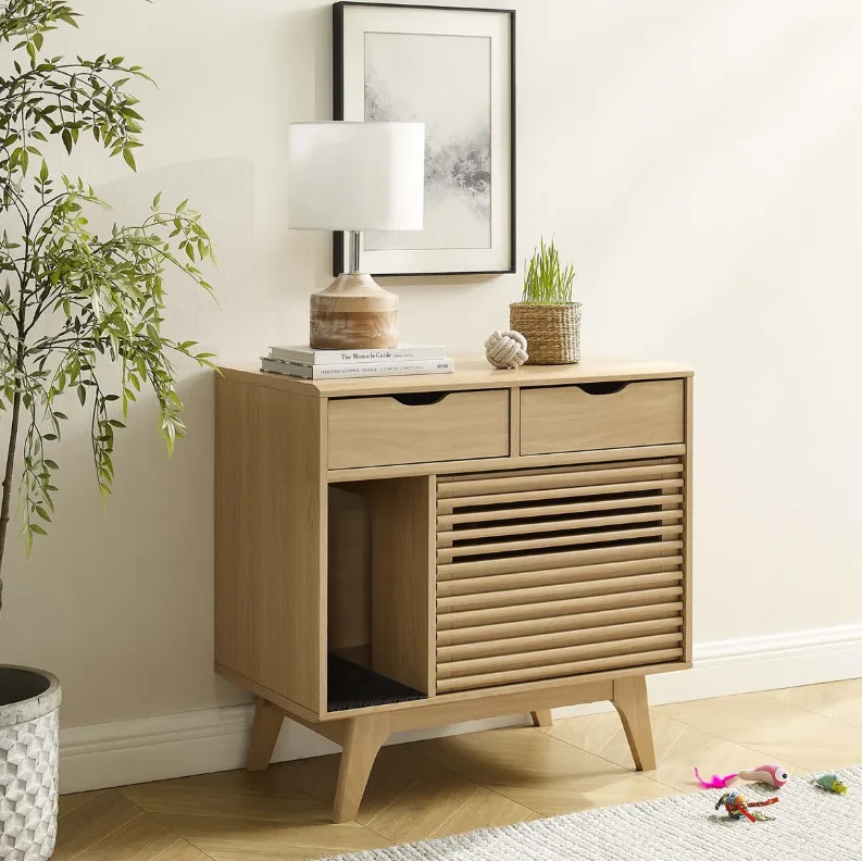 New in box - Render Wood Litter Box Enclosure with cat cabinet