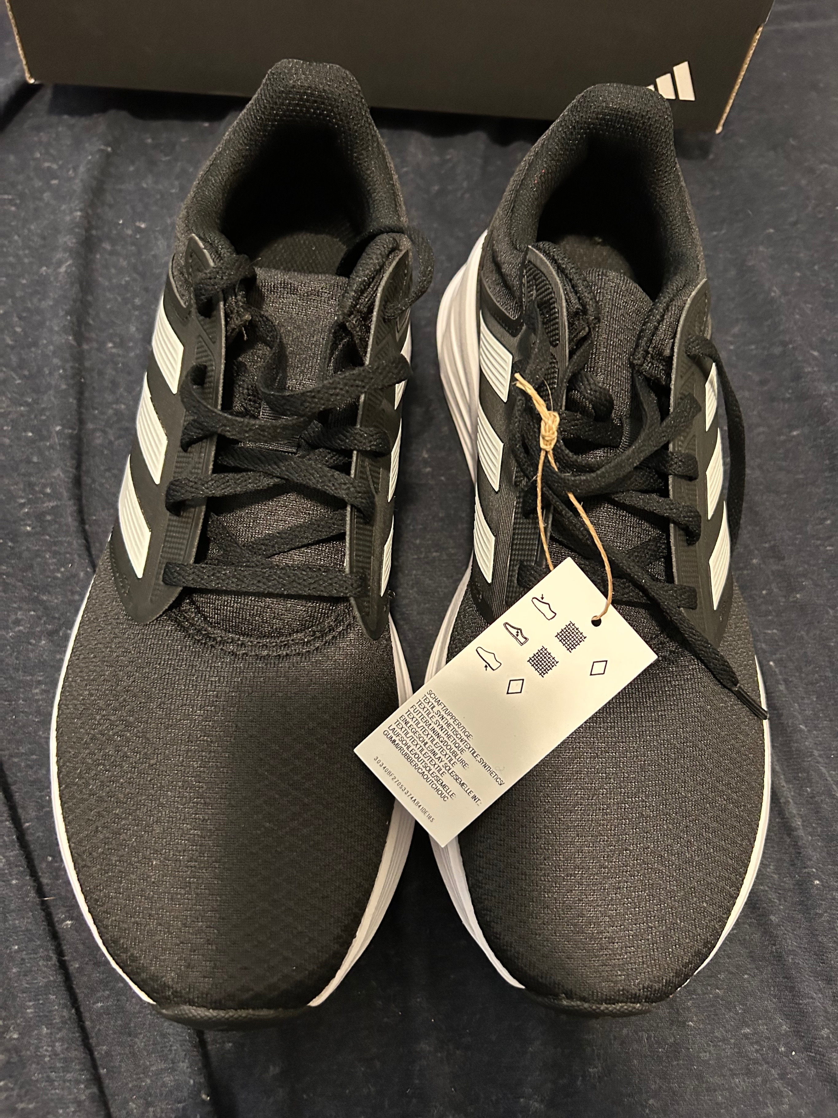 BNWT Running Adidas Galaxy 6 Black with tags, Men, size 10.5