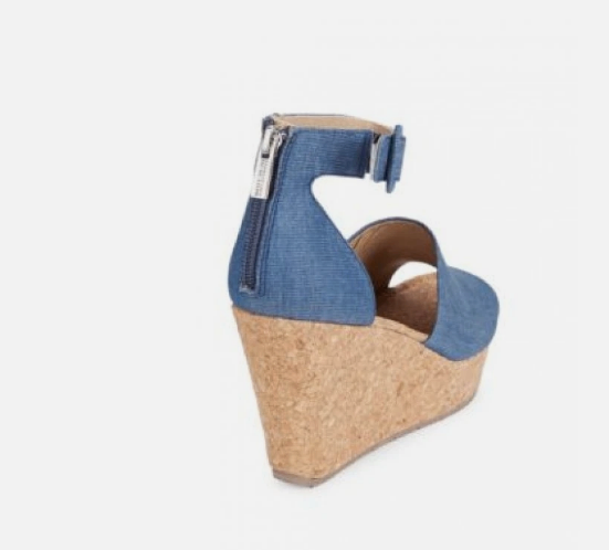 Kenneth Cole REACTION Women's Sole Quest Wedge Sandal Blue - photo 3