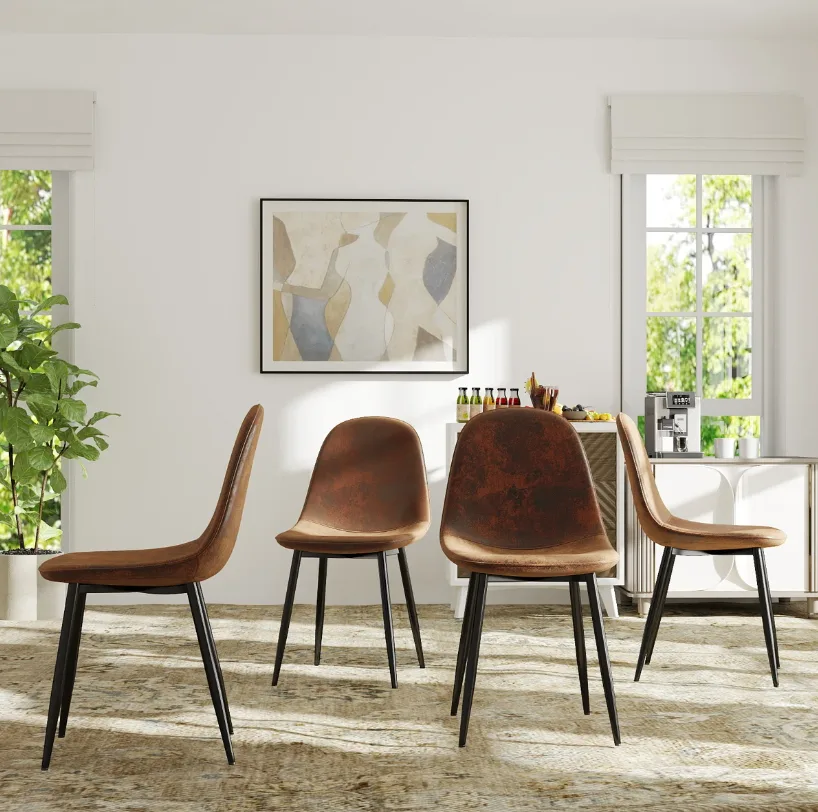 Upholstered Side Dining Chairs (Set of 4)