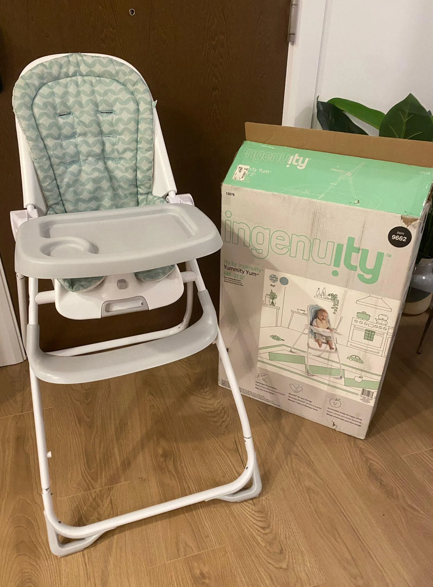 Ingenuity Yummity Yum Easy Folding High Chair - Goji