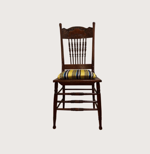 Antique American Country Wooden Chair