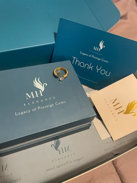 14k Gold Plated Curve Ring | Size 6 (US) image indicator(3)