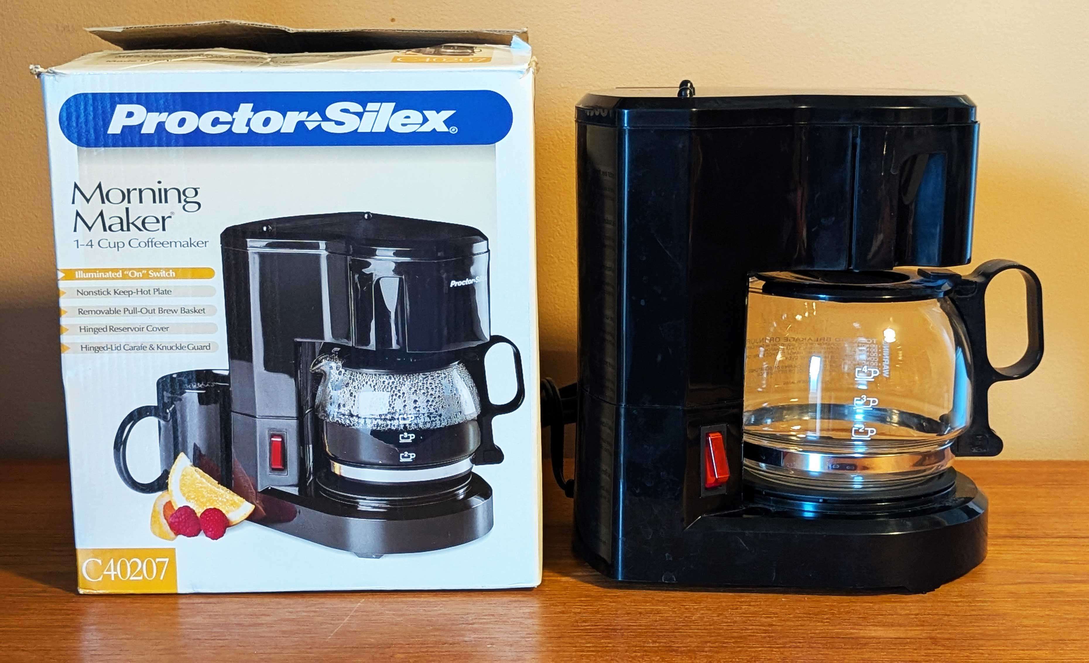 Proctor Silex Morning Maker 1–4 Cup Coffeemaker - Complete - photo 2