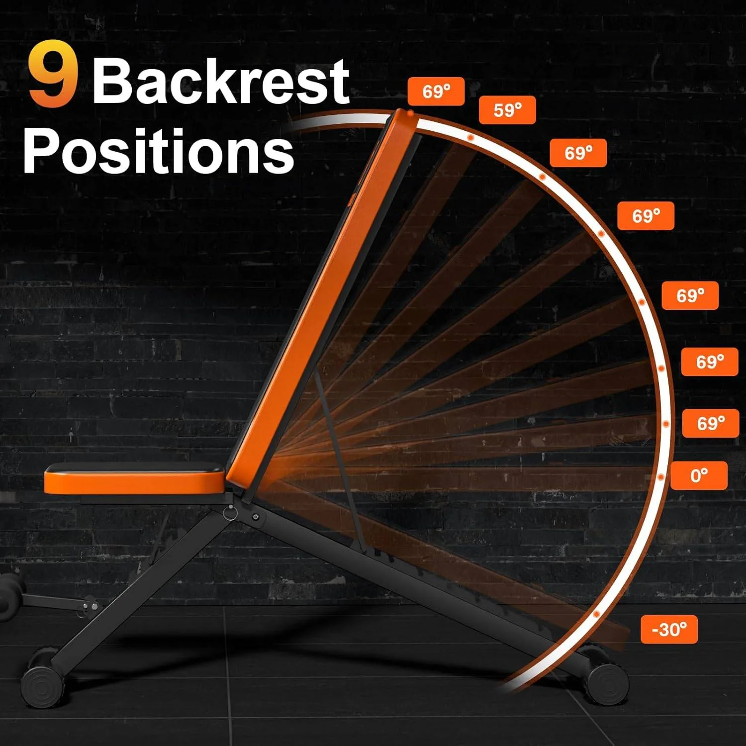 Adjustable Foldable Weight Bench image indicator(2)