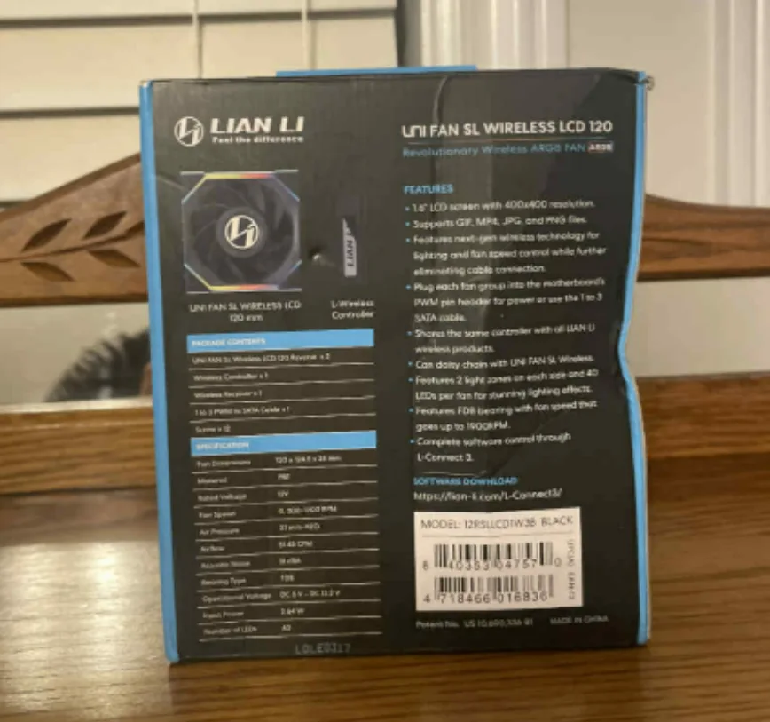 Lian Li UNI FAN SL Wireless LCD 120 ARGB Fan image indicator(2)