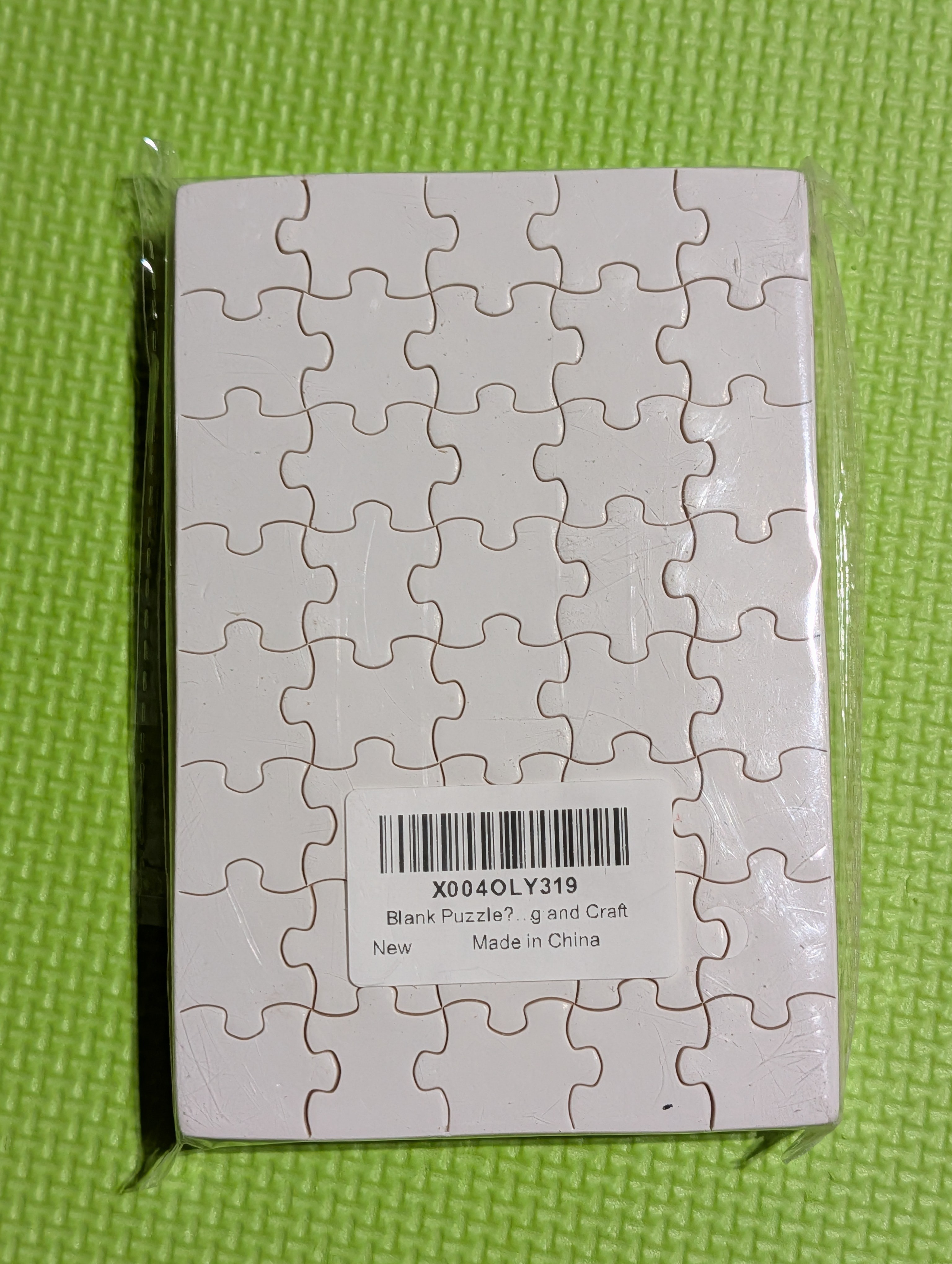 12 Sets Blank White Jigsaw Puzzles