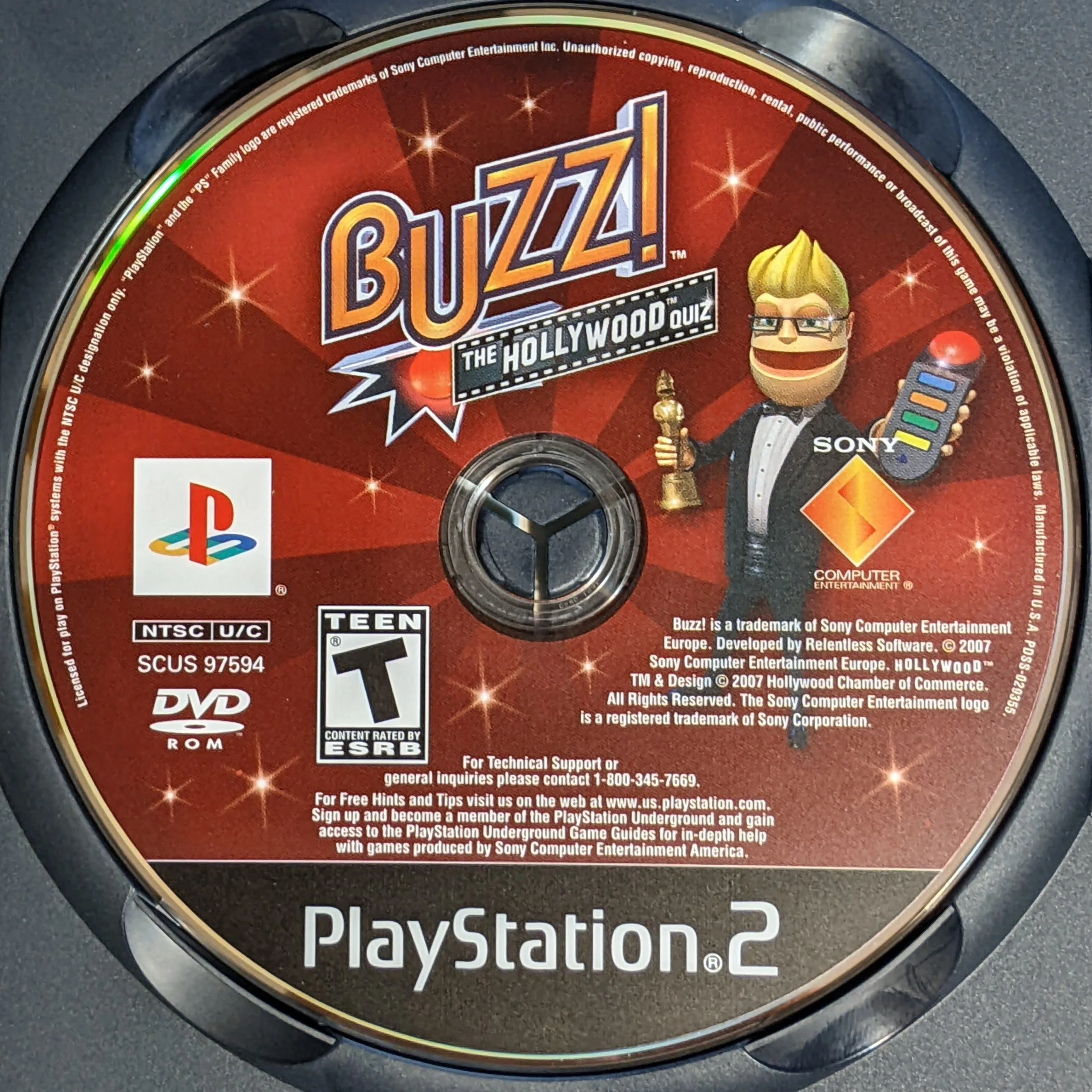 Buzz The Hollywood Quiz and Buzzer Controllers PS2 PlayStation 2 image indicator(5)