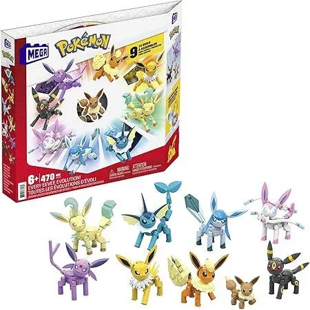 Mega Pokémon Every Eevee Evolution Building Set