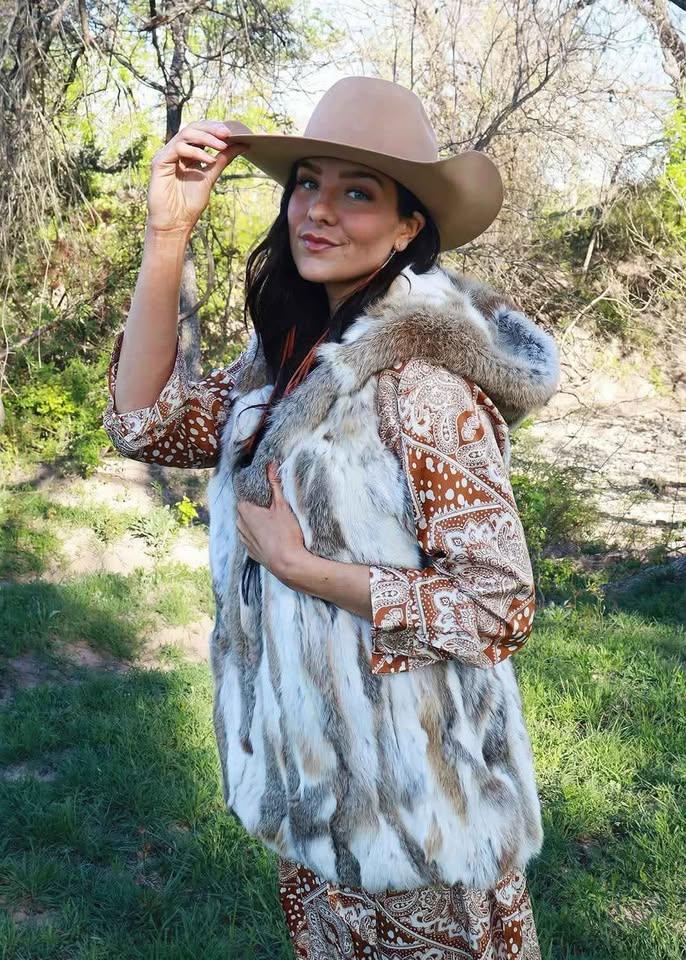 Womens size M Fur Vest