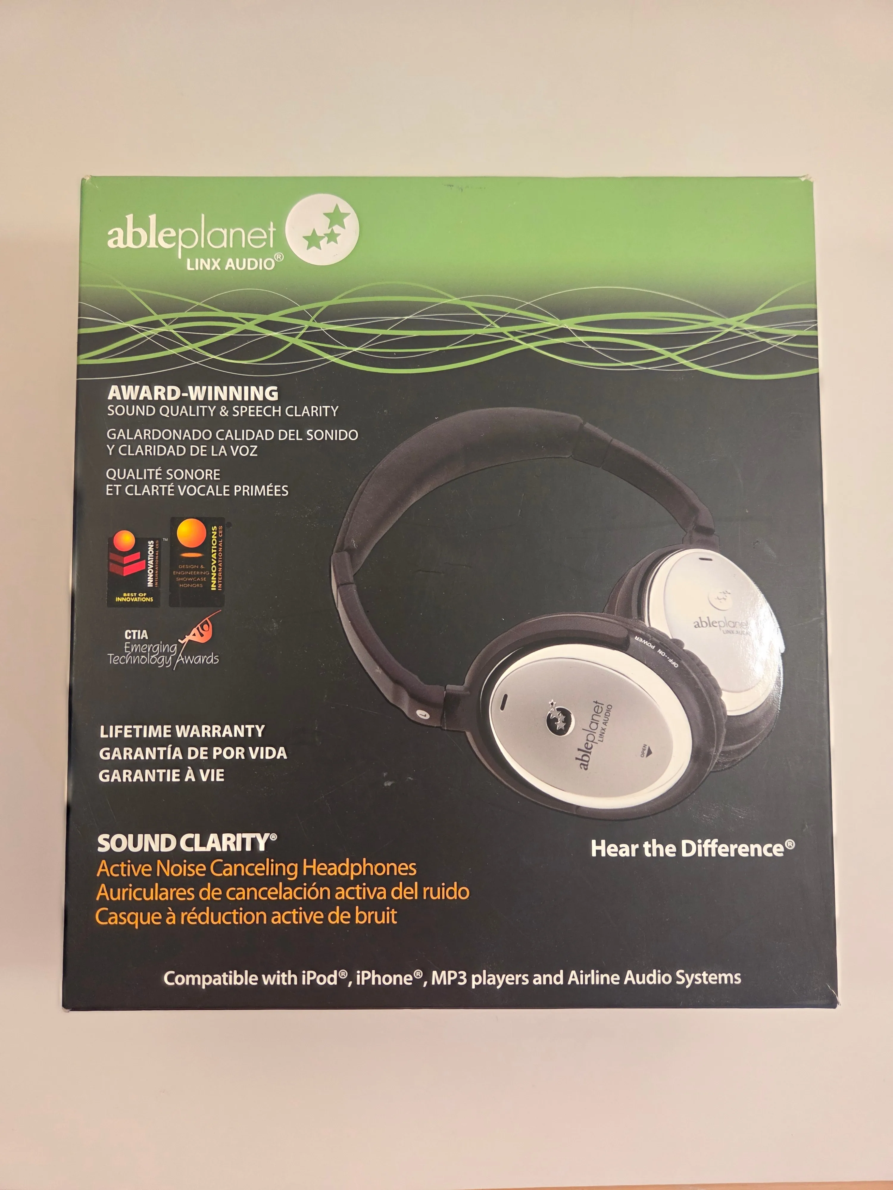 Able Planet NC500SC Noise-Cancelling Over-Ear, Wired