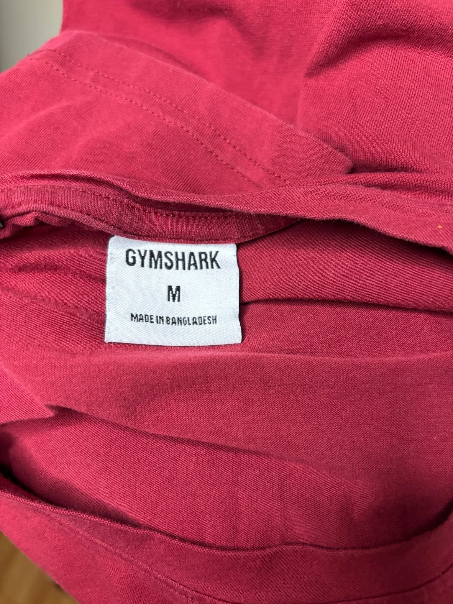Gymshark Legacy Maroon Tee Shirt Adult Medium image indicator(4)