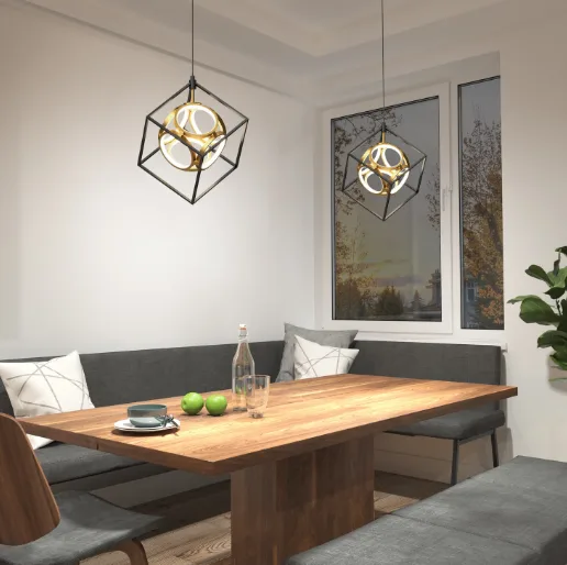 Artika black and gold mini luxury pendant light LED image indicator(2)