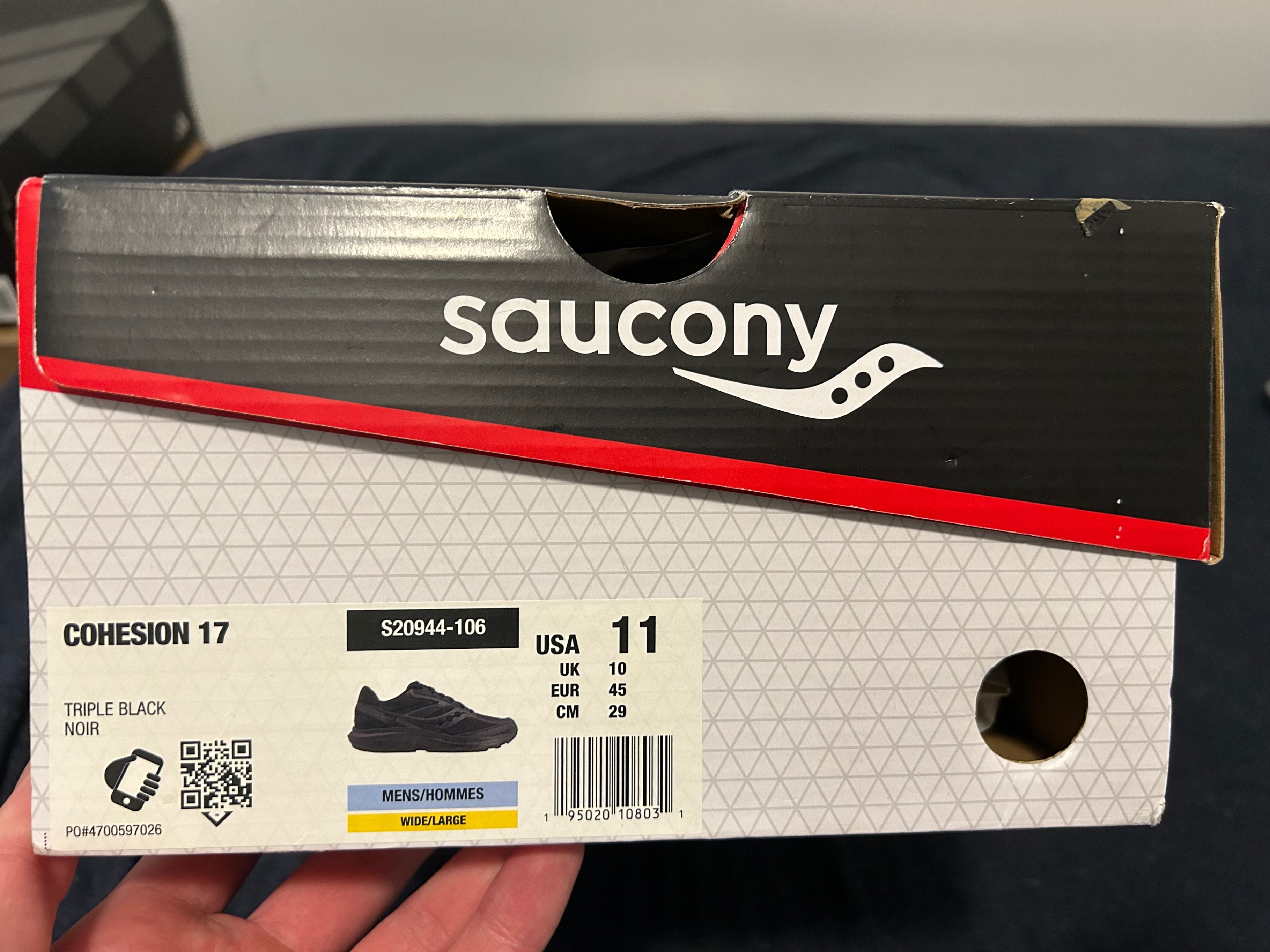 BNWT Saucony Cohesion 17 Black, Men, size 11 - photo 3