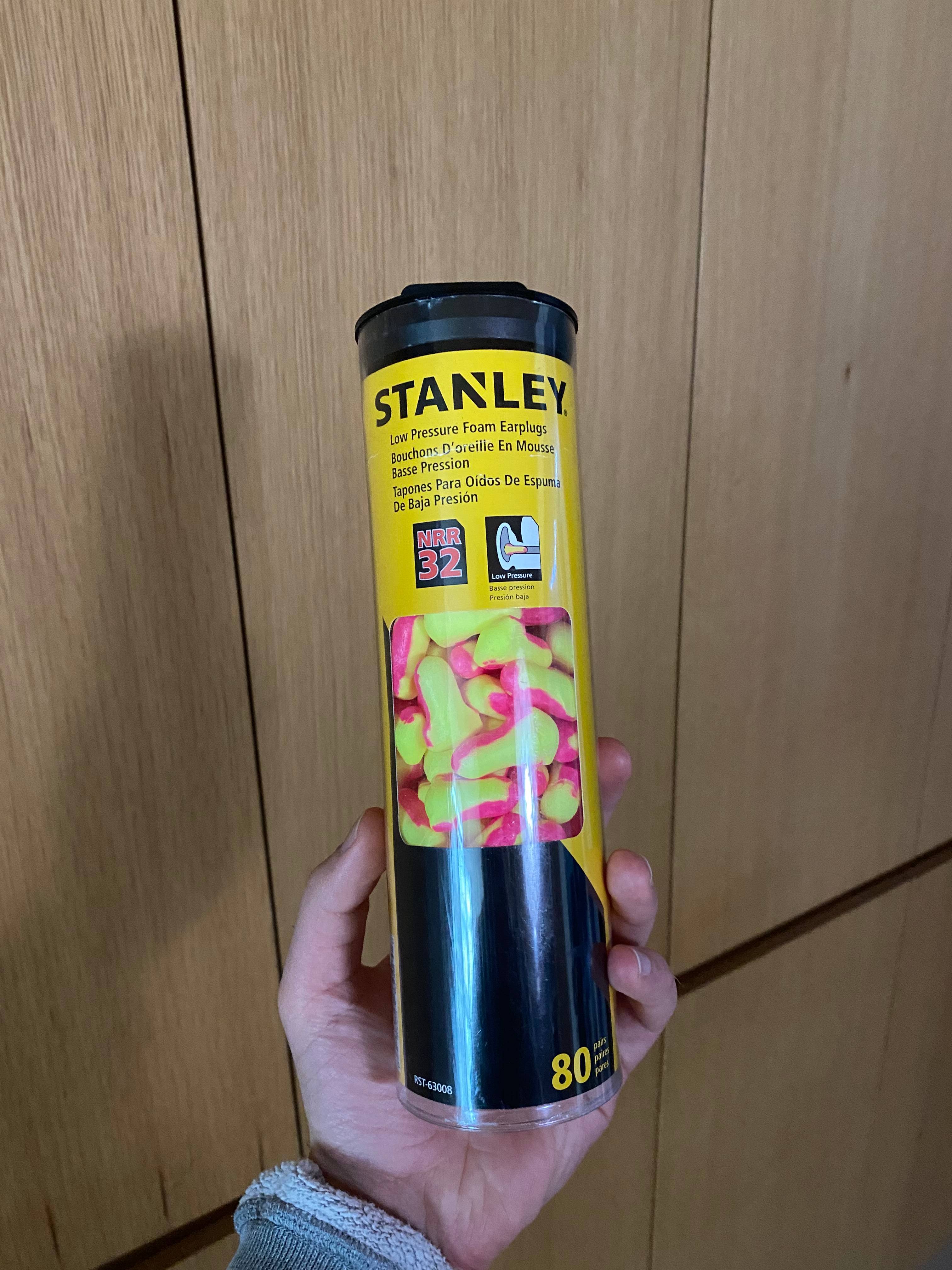 Stanley Low Pressure Foam Earplugs Roughly 75 Pairs Left