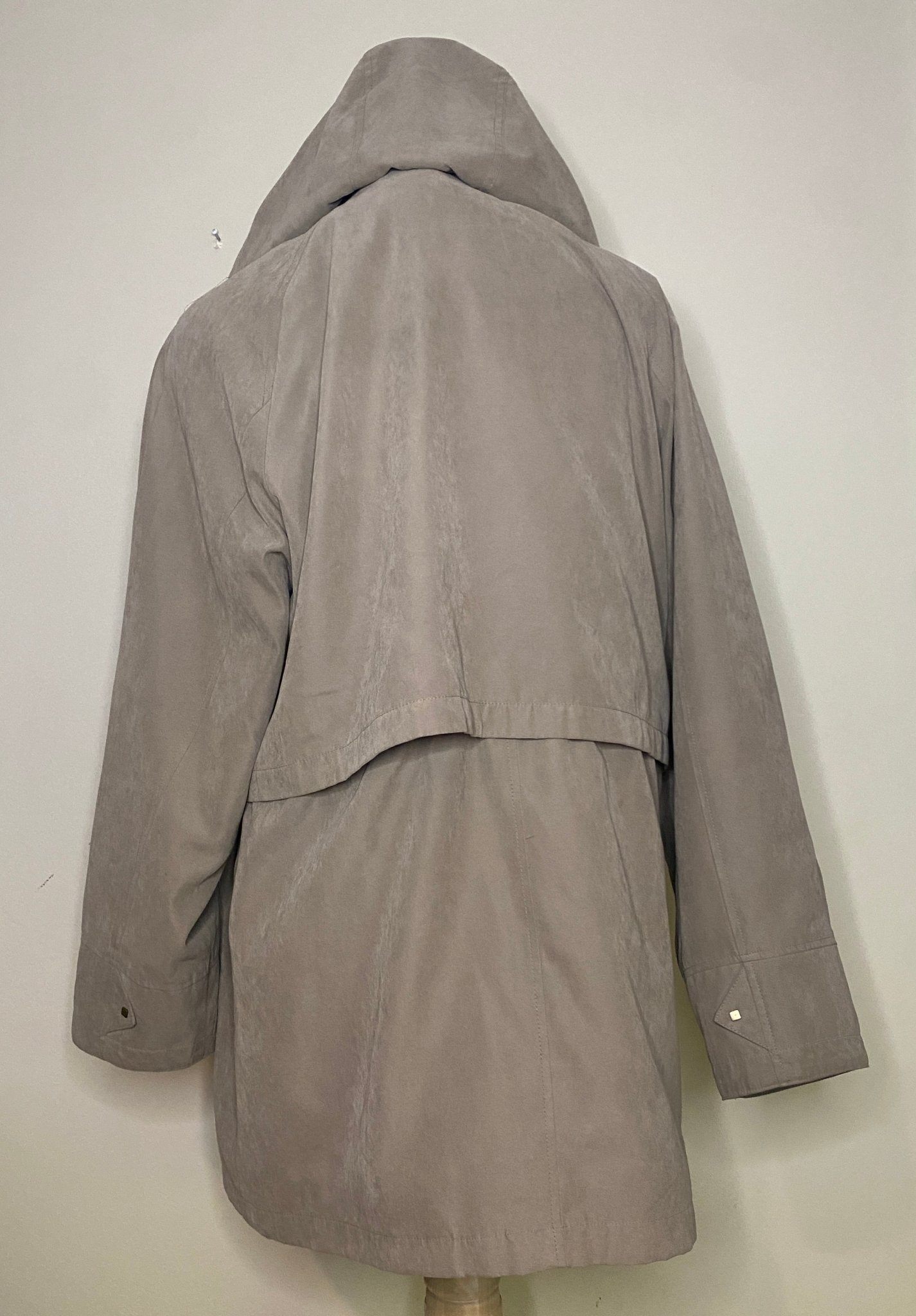 Liz Claiborne Soft Shell Lined Hooded Tan Women’s Coat Large - photo 3