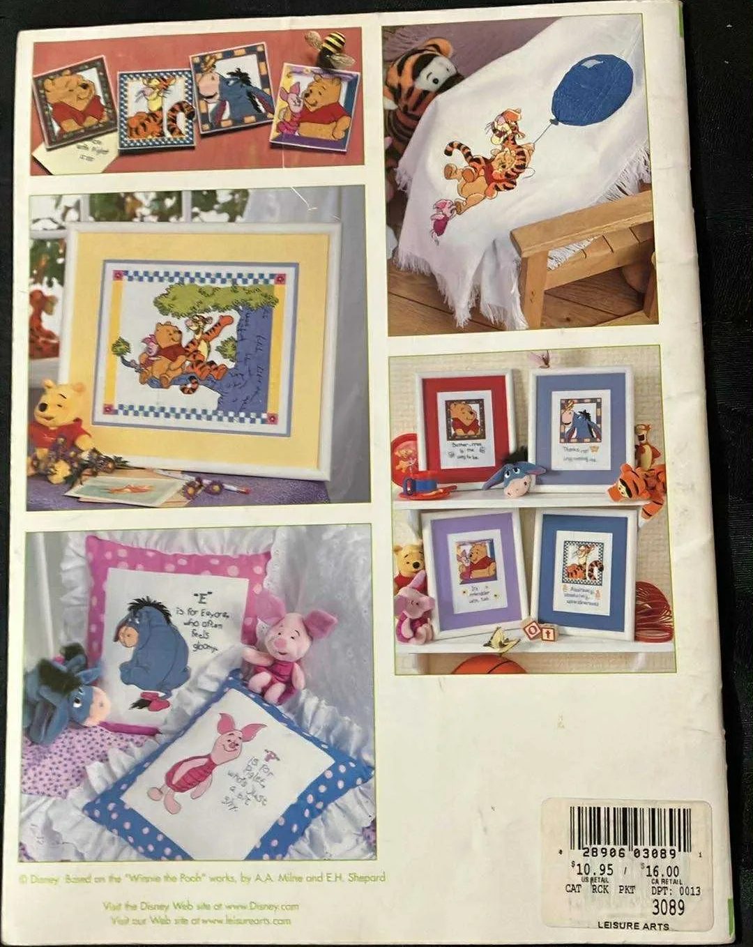 Leisure Arts Cross Stitch Book Disney Home "P" is for Pooh 42 Pg image indicator(2)
