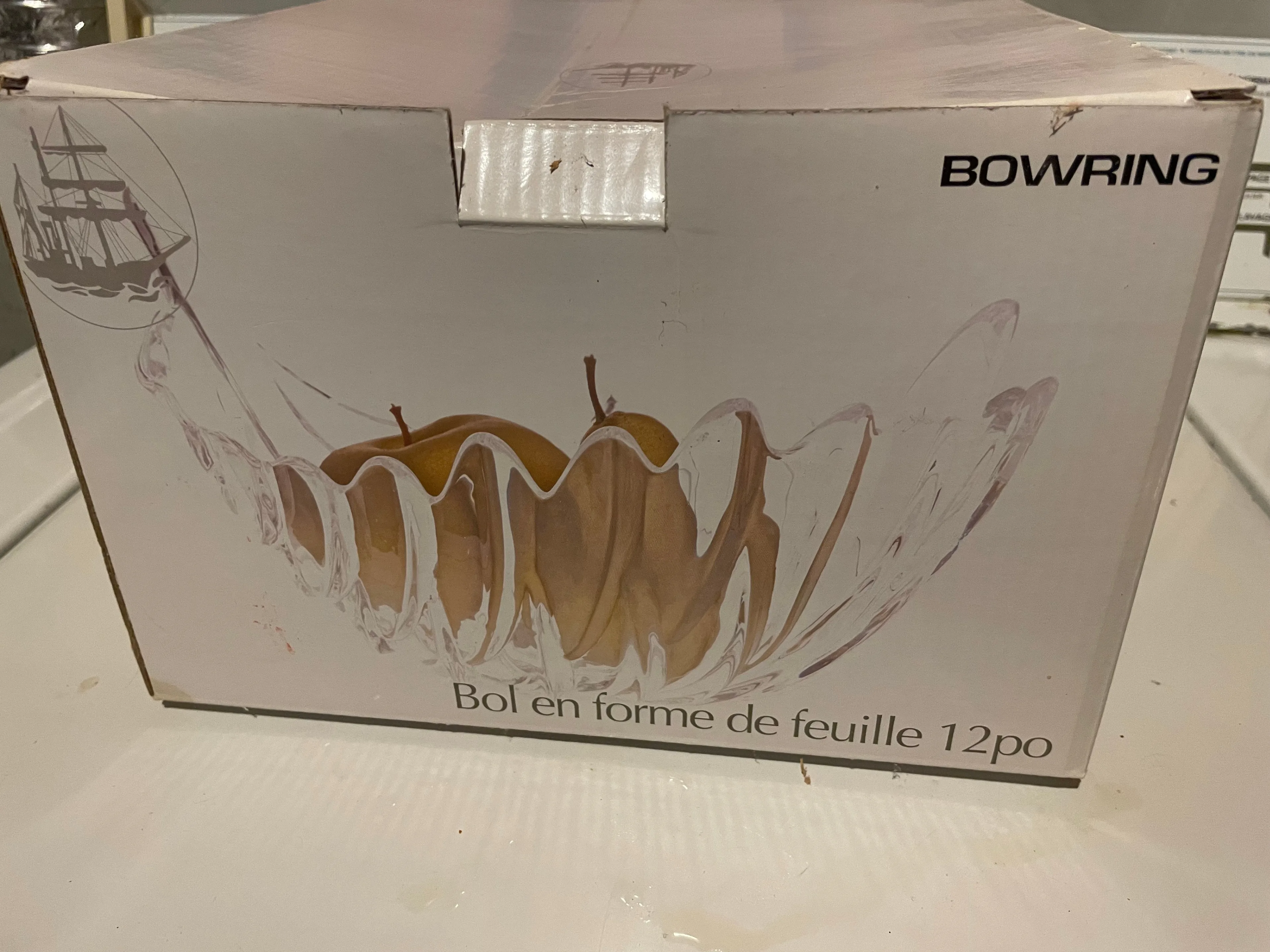 Vintage Bowring 12 inch leaf bowl image indicator(2)