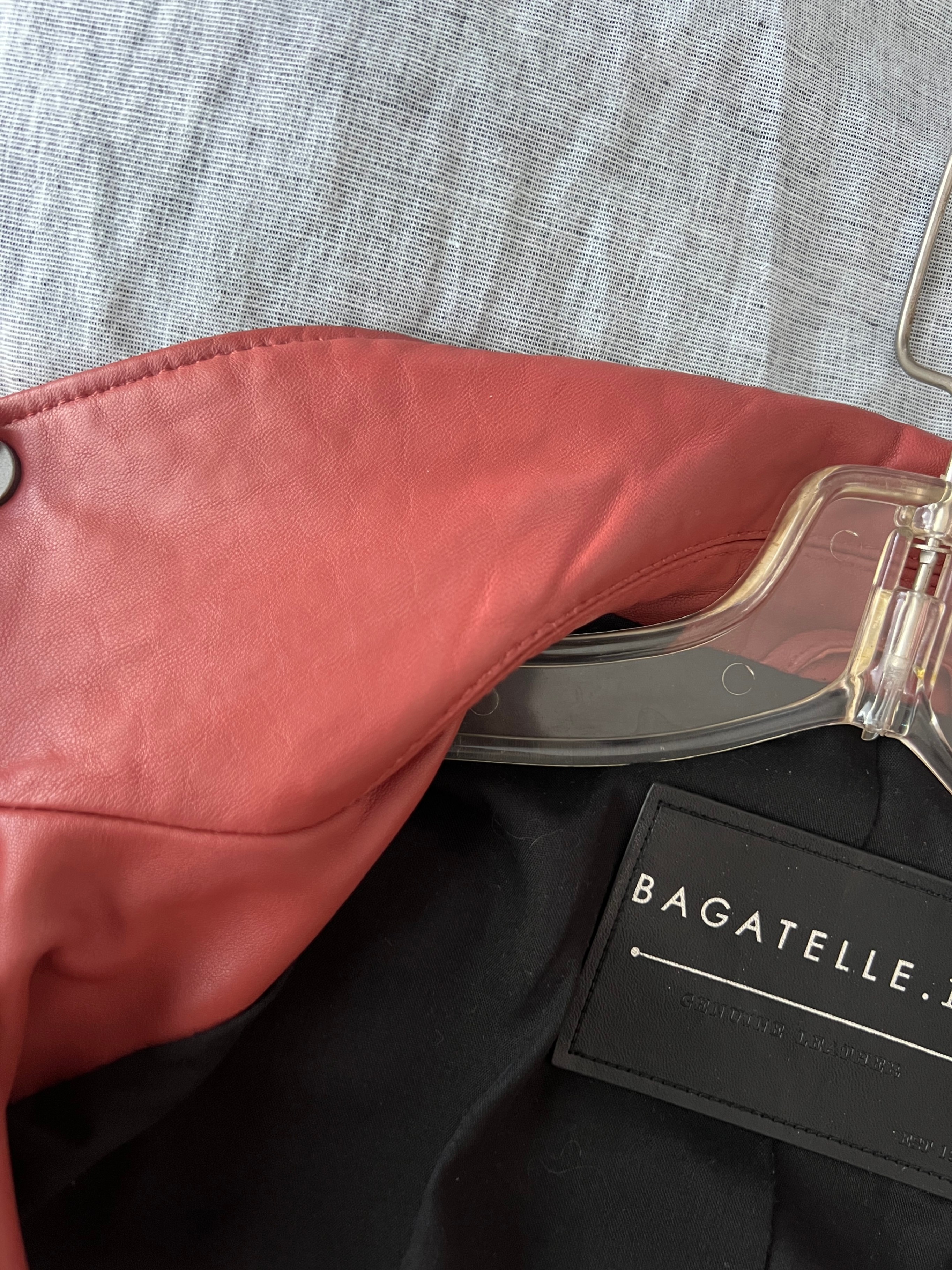 Bagatelle NYC Dusty Rose Genuine Leather Jacket - size Small - photo 4