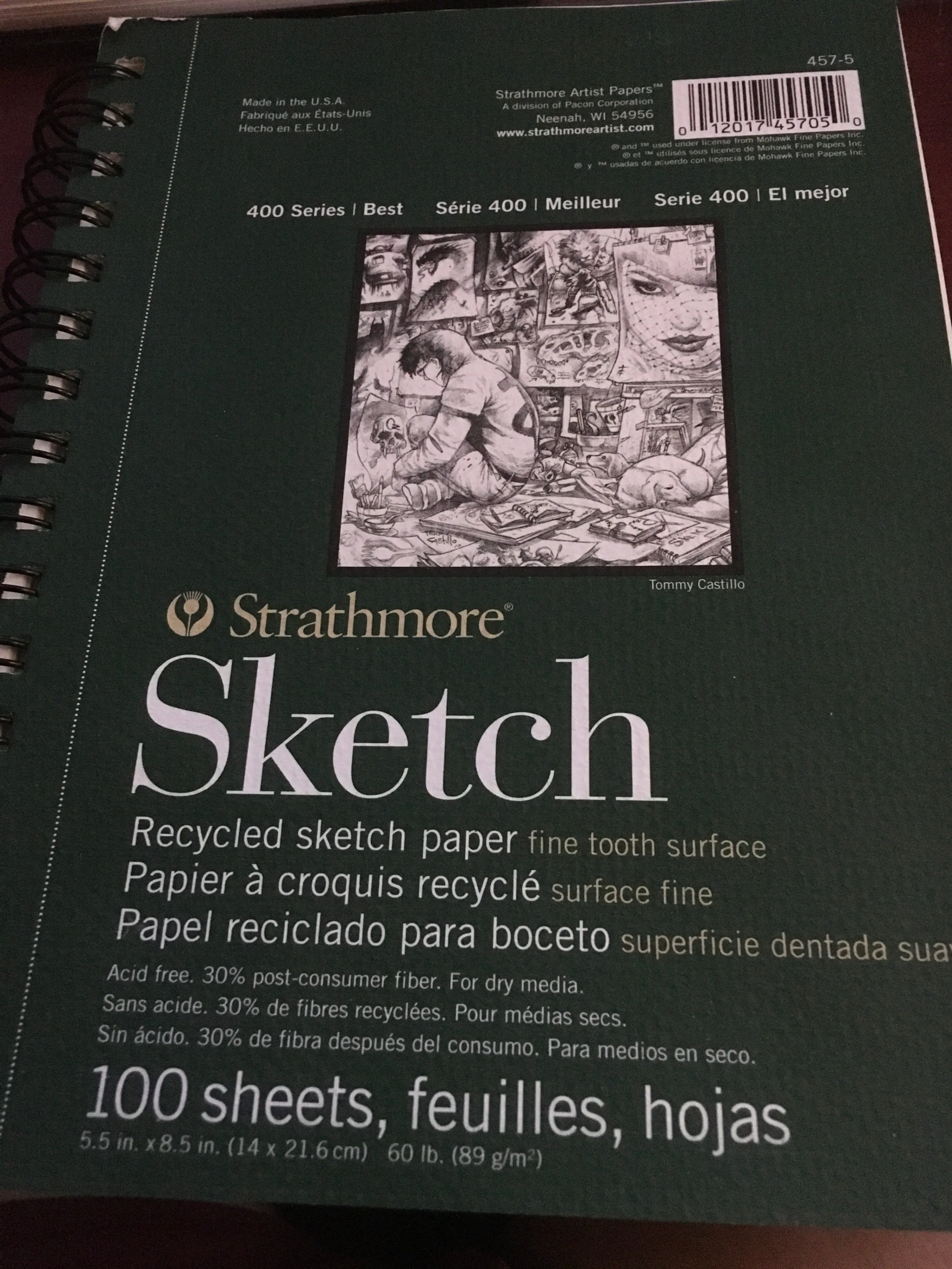 Strathmore Sketch 400 Series 5.5x8.5 Sketchbook - 100 Sheets