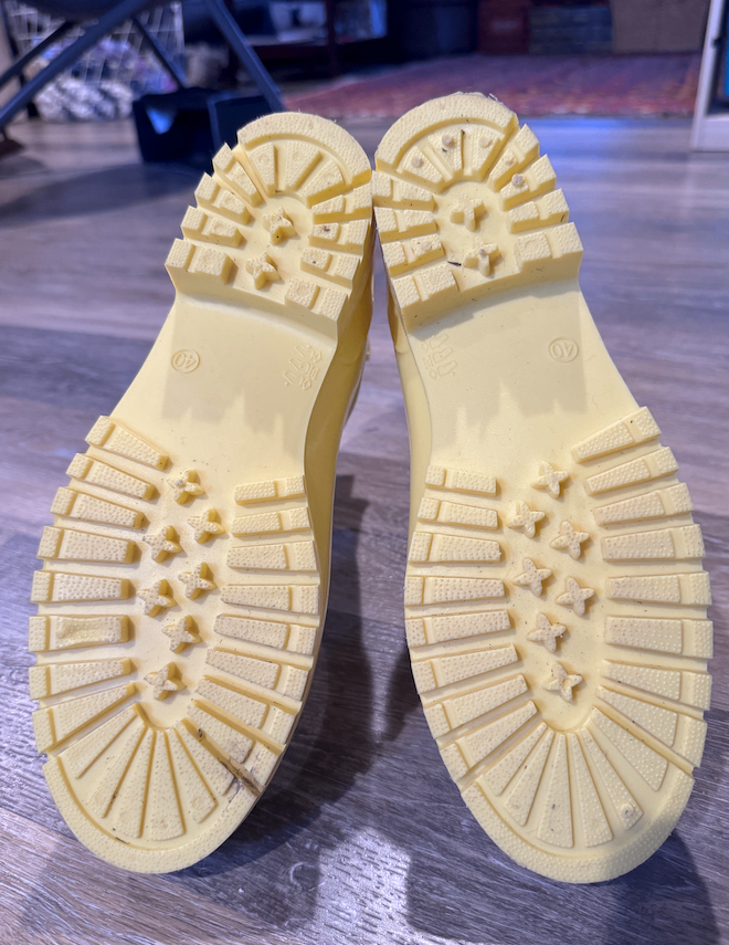 Women's Yellow Rain Boots - photo 2