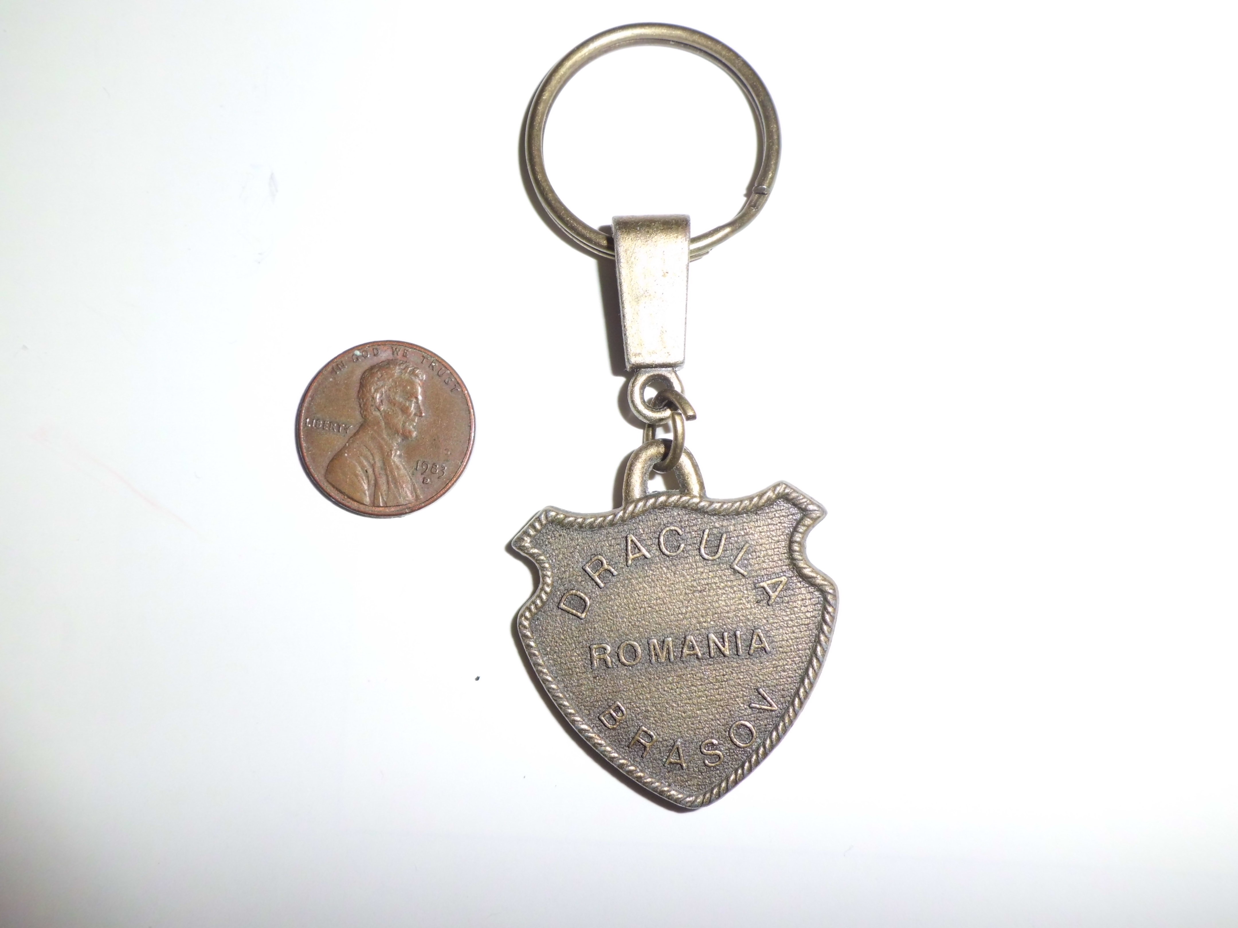 Metallic Dracula Keychain Vlad The Impaler-Souvenir From Romania - photo 2