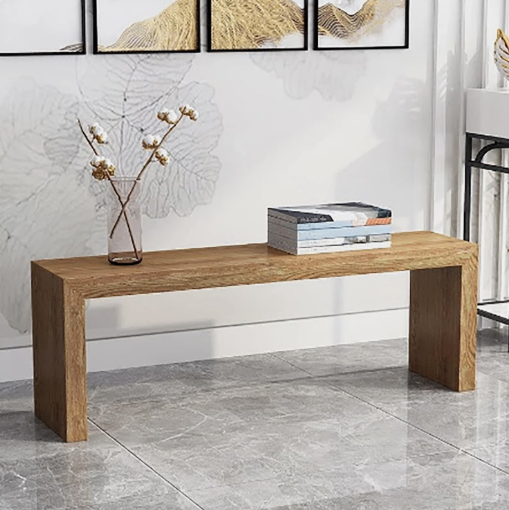 Solid Wood Bedroom Entryway Bench - photo 2