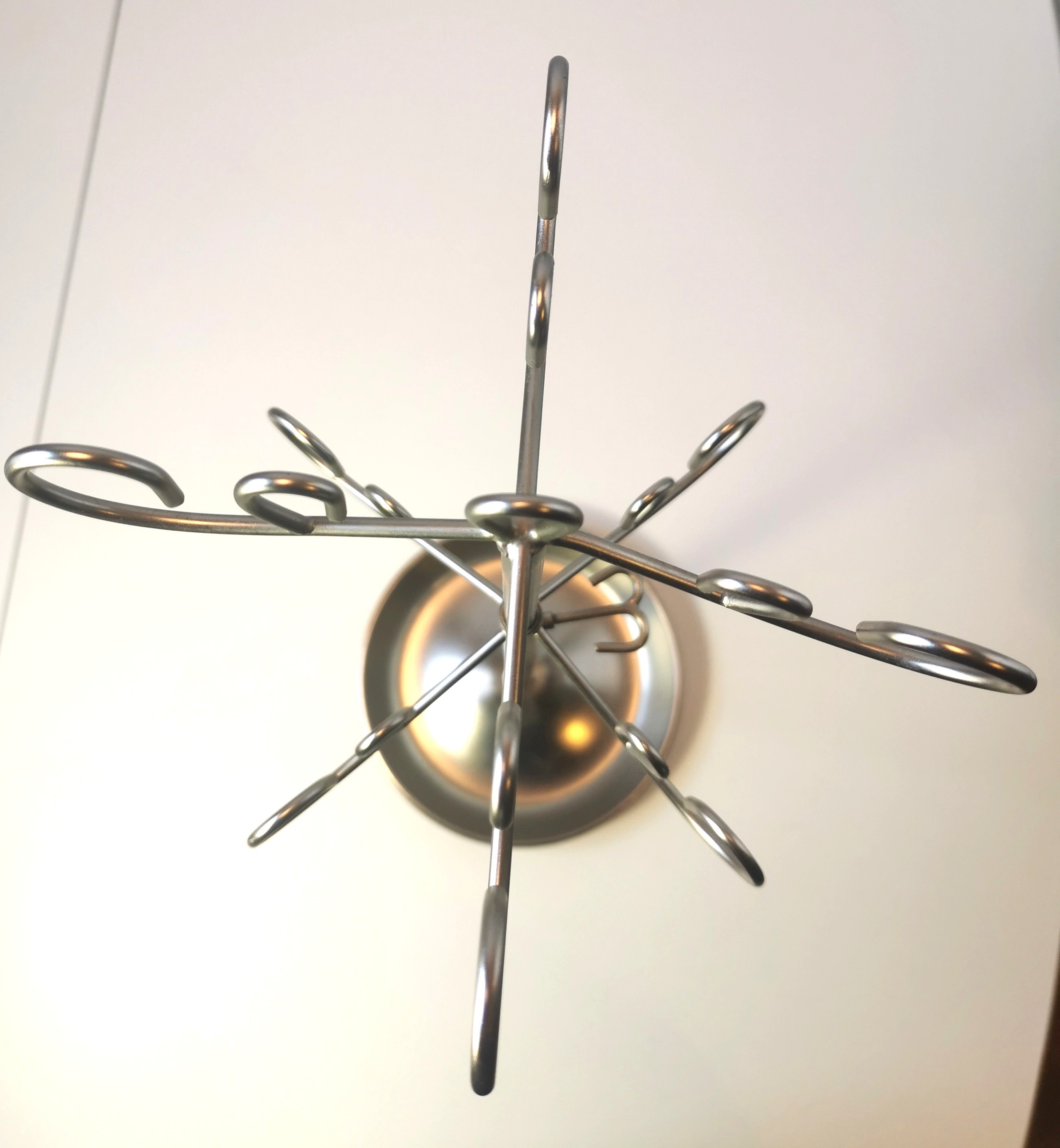 Silver-Tone Metal Jewelry Display Tree, 19″, Multi-Hook Organize - photo 5