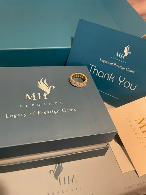 14k Gold Plated Marquise Cut Zircon Ring | Size 6 (US) image indicator(4)