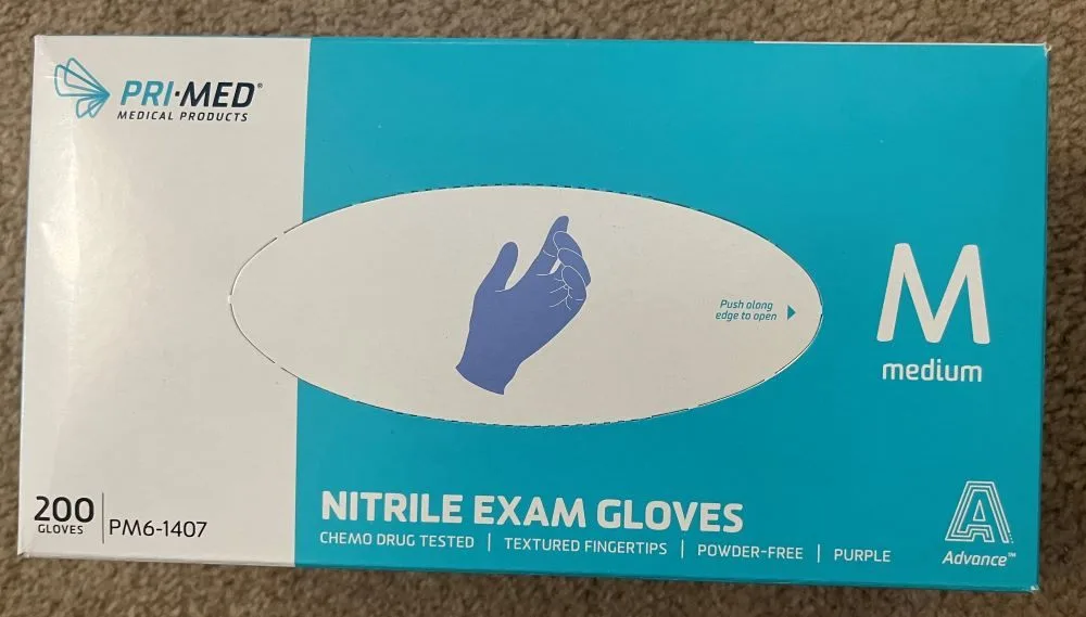 Exam Gloves- Pri-Med Advance Nitrile Exam Gloves image indicator(2)