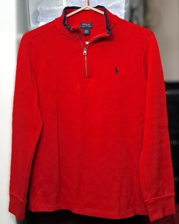 Polo Ralph Lauren Knit Cotton Quarter-Zip Sweater Unisex