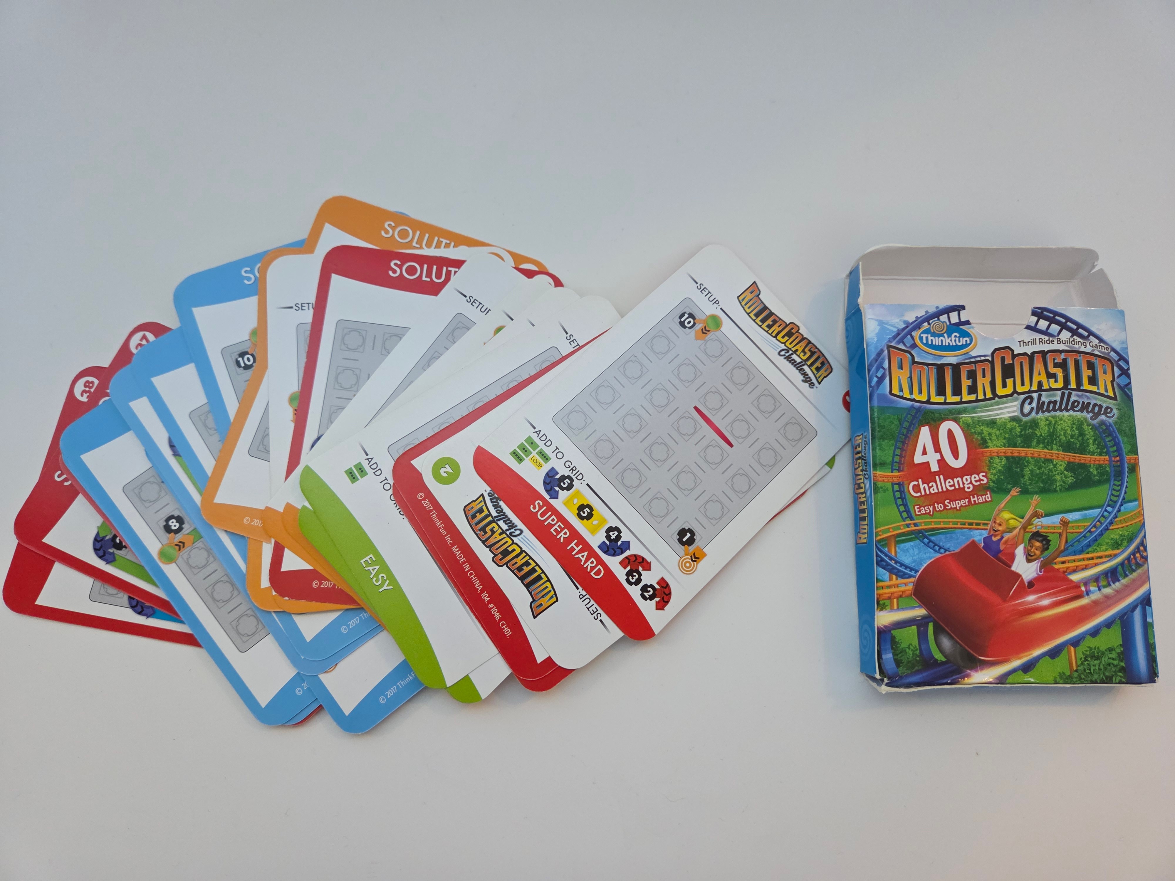 ThinkFun Roller Coaster Challenge 40 Challenge Cards - photo 3