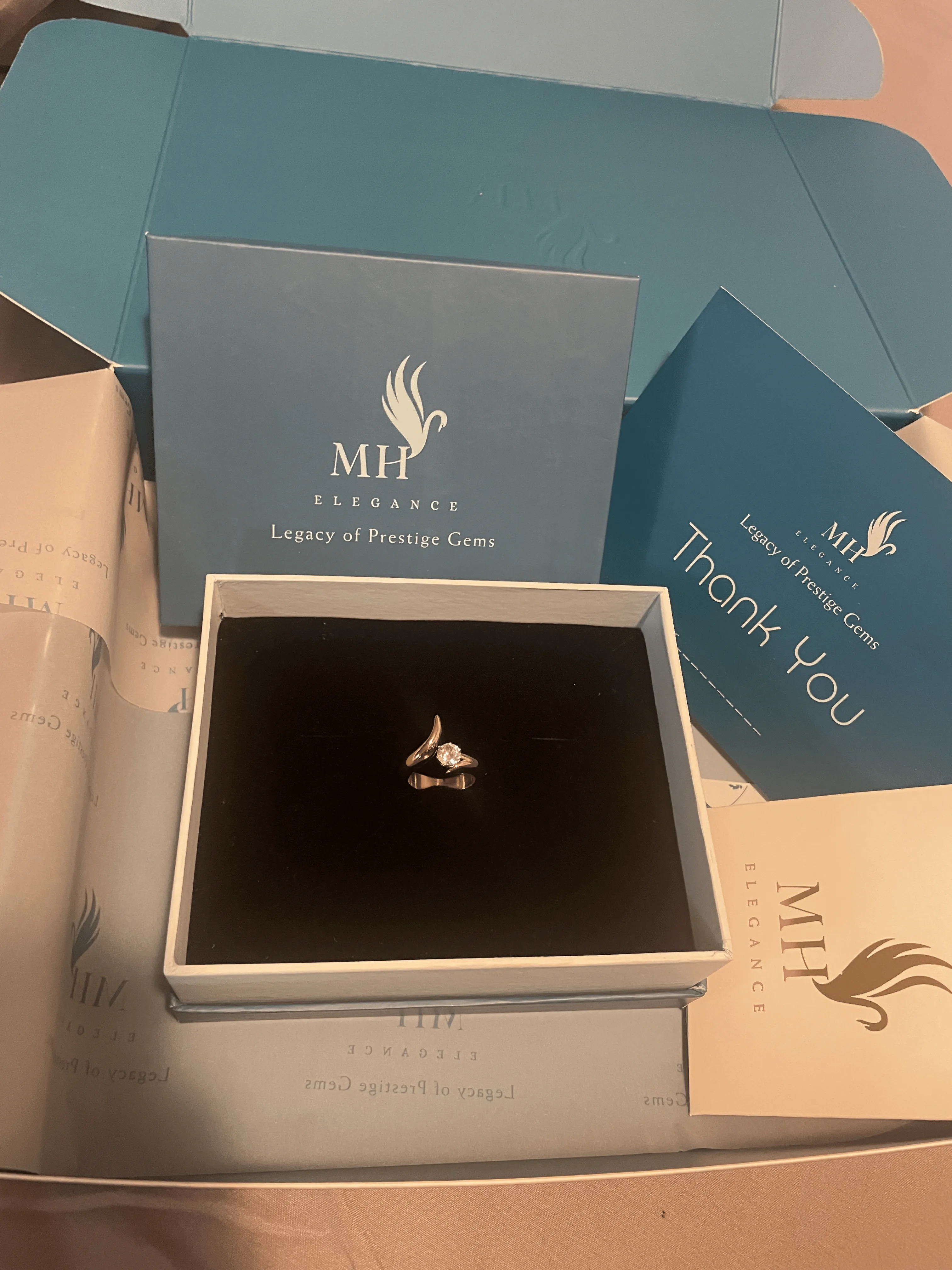 14k Gold Plated Curve Ring | Size 6 (US) image indicator(2)